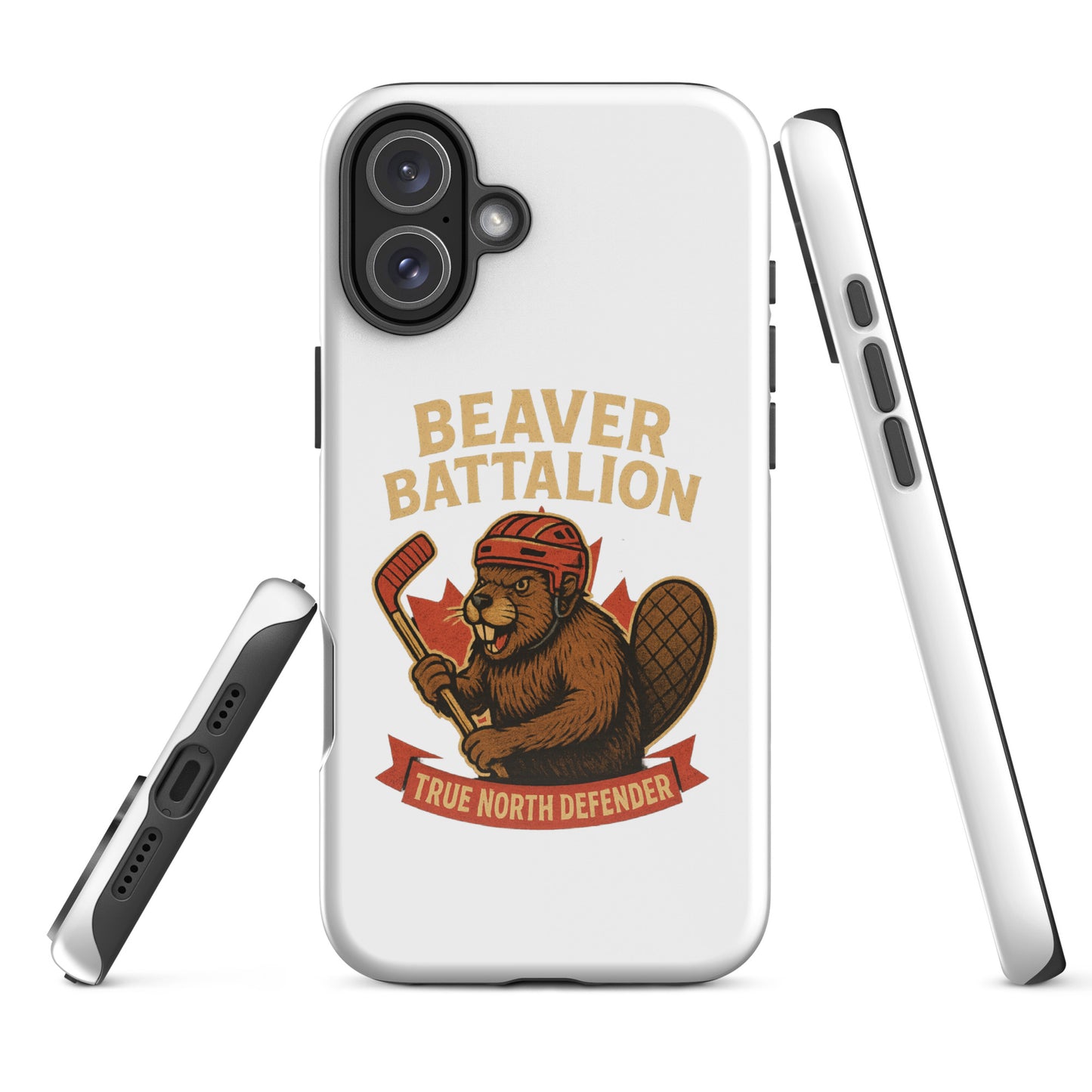 Beaver Battalion – True North Defender Tough Case for iPhone®  from Rare Plus Apparel – unique movie & pop culture inspired design.
