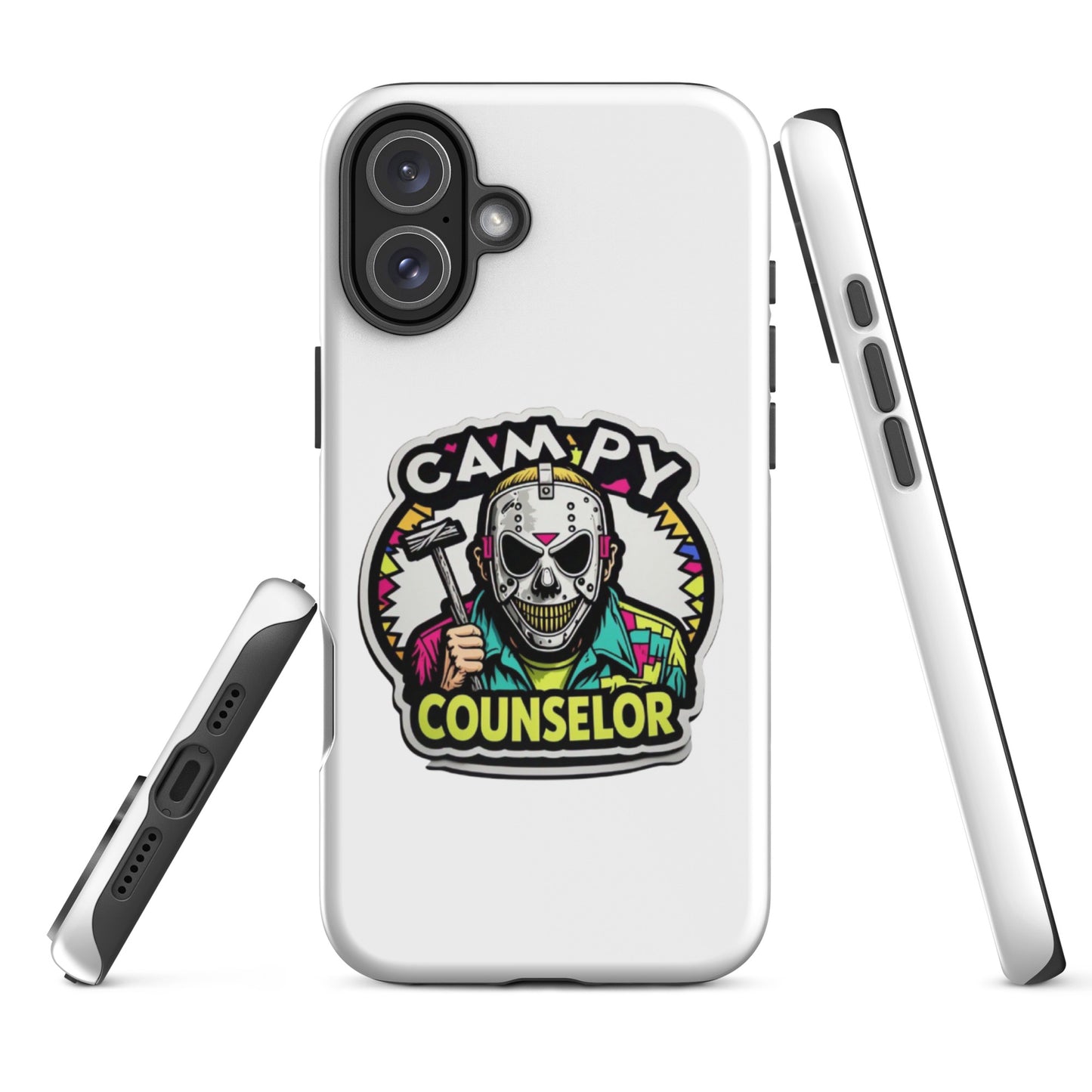 Campy Counselor Tough Case for iPhone®  from Rare Plus Apparel – unique movie & pop culture inspired design.