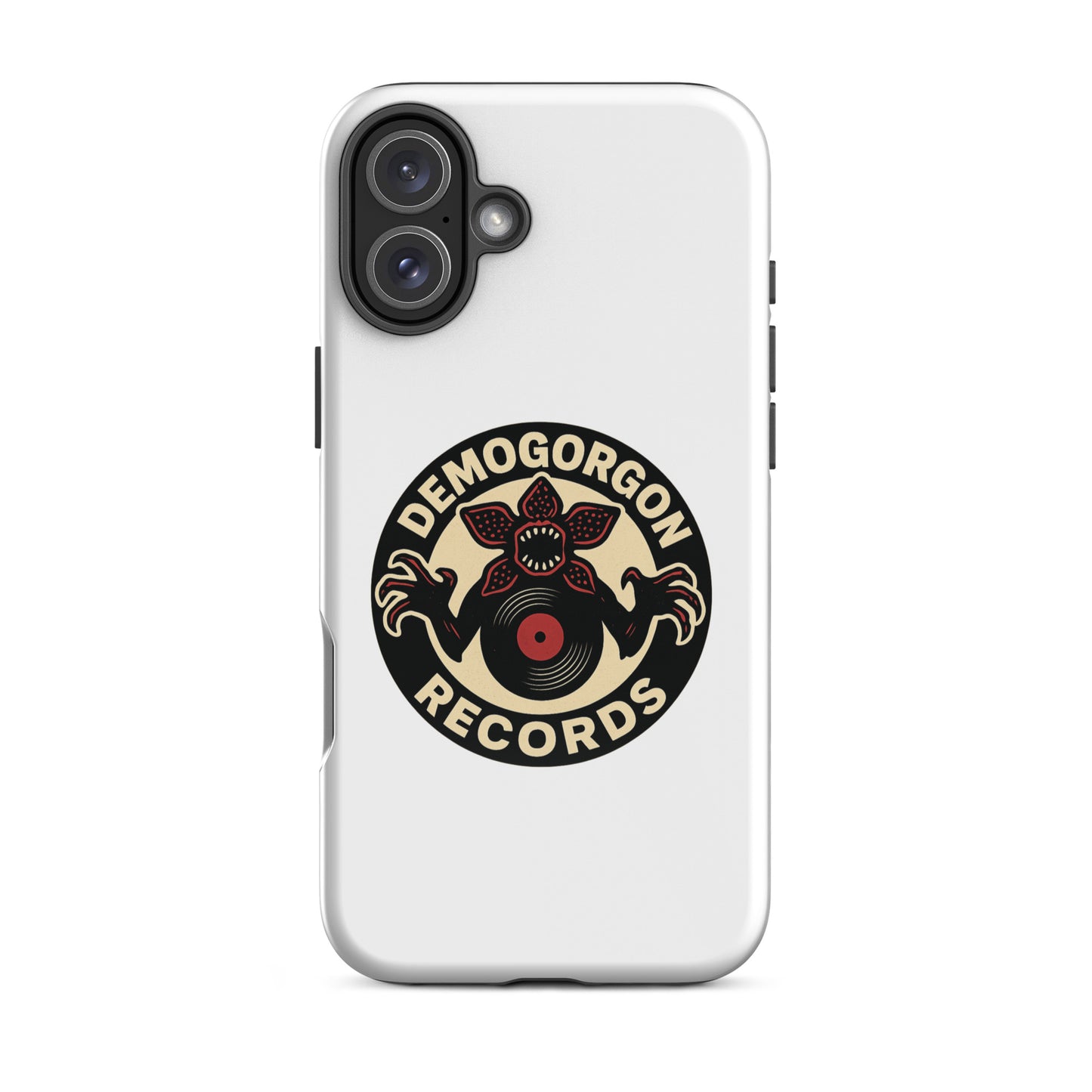 Demogorgon Records Tough Case for iPhone®  from Rare Plus Apparel – unique movie & pop culture inspired design.