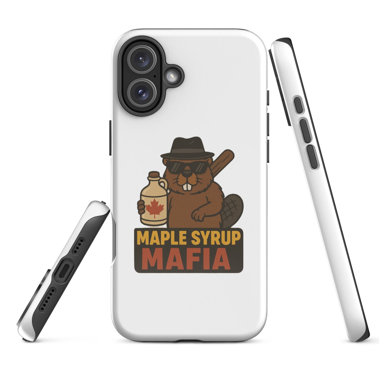 Maple Syrup Mafia Tough Case for iPhone®  from Rare Plus Apparel – unique movie & pop culture inspired design.
