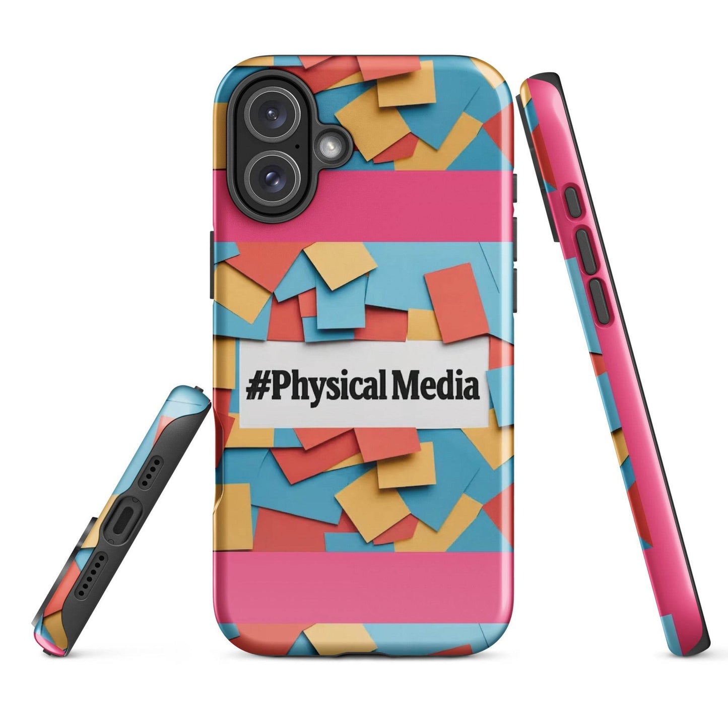 #PhysicalMedia Tough Case for iPhone® - Rare Plus Apparel!