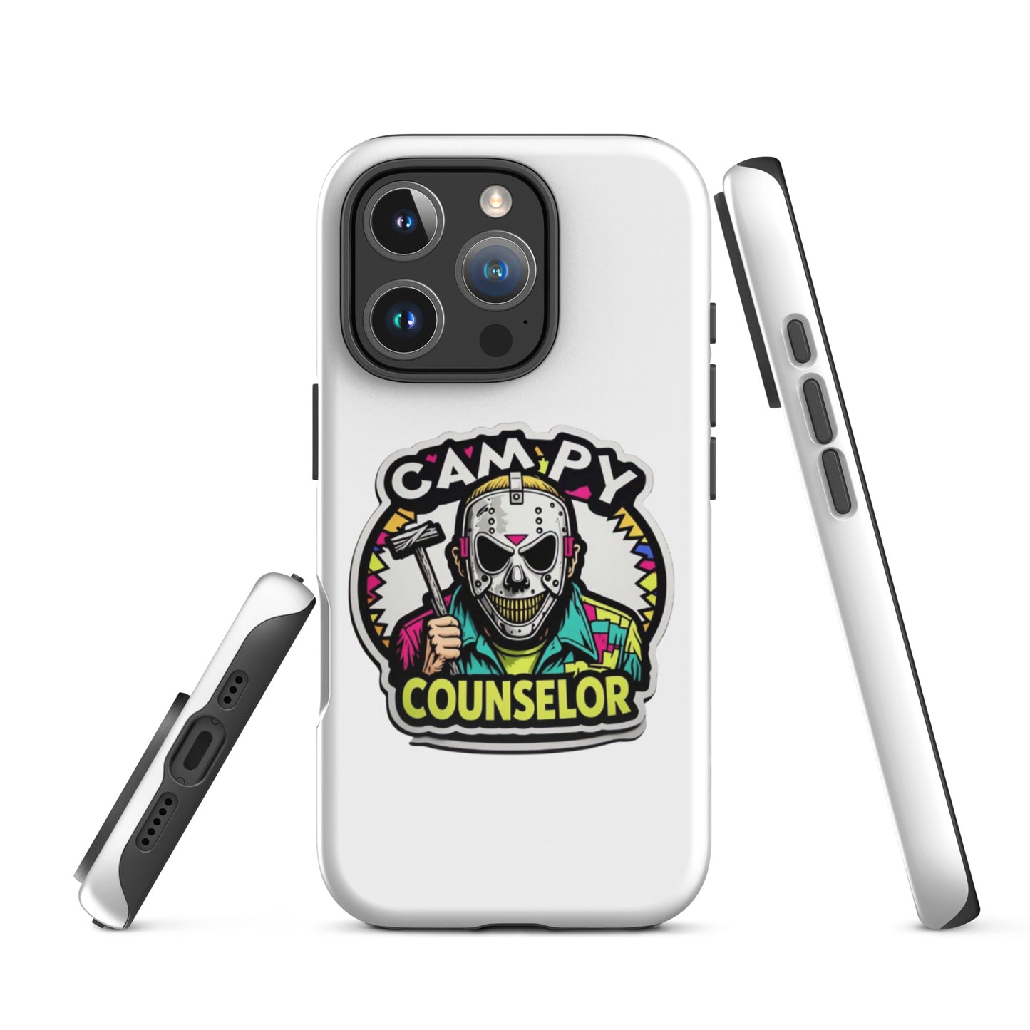 Campy Counselor Tough Case for iPhone®  from Rare Plus Apparel – unique movie & pop culture inspired design.