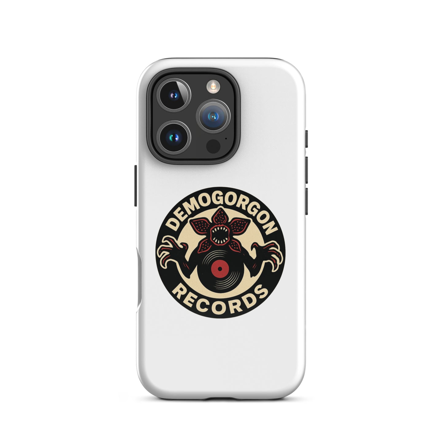 Demogorgon Records Tough Case for iPhone®  from Rare Plus Apparel – unique movie & pop culture inspired design.