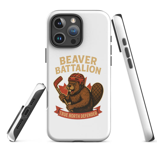 Beaver Battalion – True North Defender Tough Case for iPhone®  from Rare Plus Apparel – unique movie & pop culture inspired design.