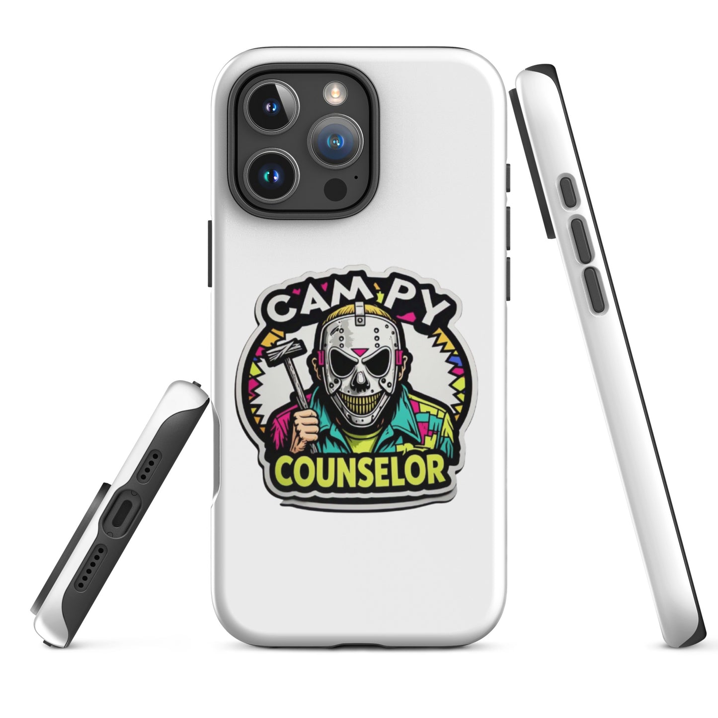 Campy Counselor Tough Case for iPhone®  from Rare Plus Apparel – unique movie & pop culture inspired design.