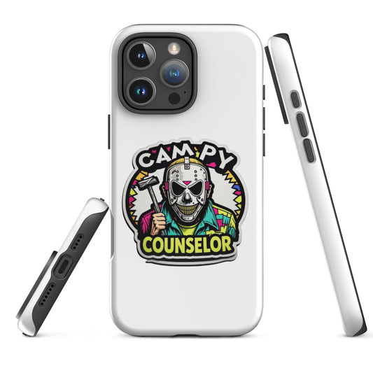 Campy Counselor Tough Case for iPhone®  from Rare Plus Apparel – unique movie & pop culture inspired design.