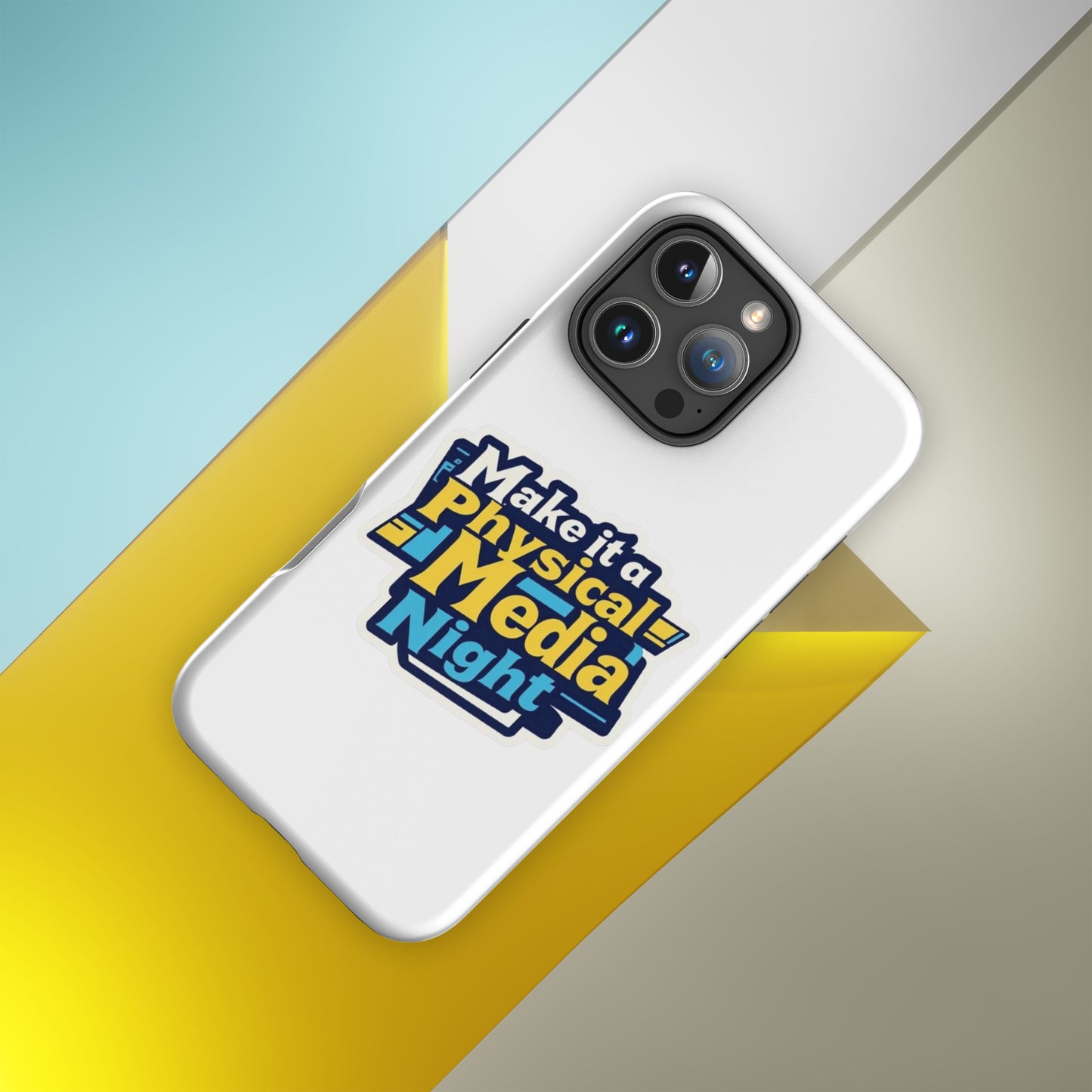 Make it a Physical Media Night Tough Case for iPhone®  from Rare Plus Apparel – unique movie & pop culture inspired design.