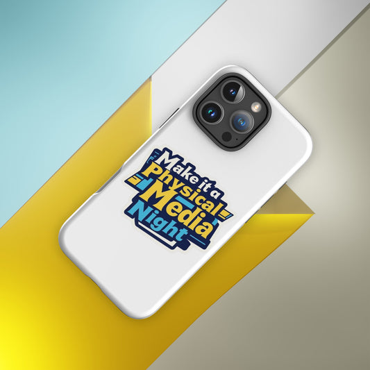 Make it a Physical Media Night Tough Case for iPhone®  from Rare Plus Apparel – unique movie & pop culture inspired design.