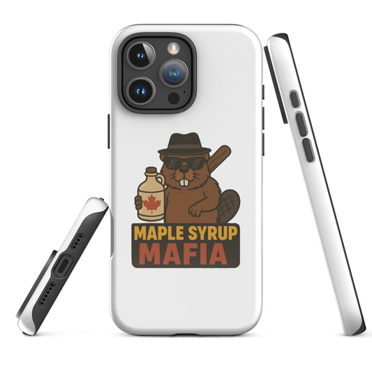 Maple Syrup Mafia Tough Case for iPhone®  from Rare Plus Apparel – unique movie & pop culture inspired design.
