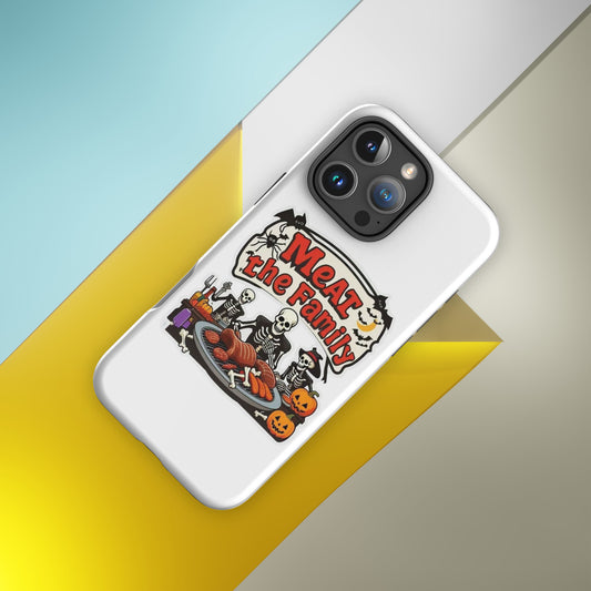 Meat The Family Tough Case for iPhone®  from Rare Plus Apparel – unique movie & pop culture inspired design.