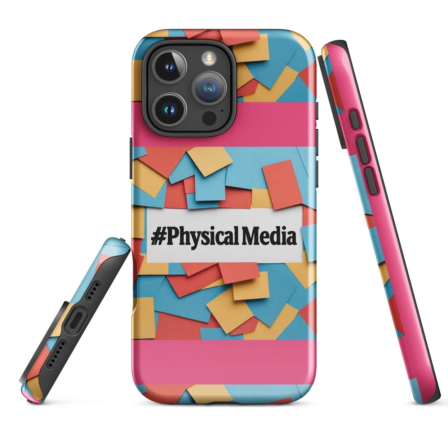 #PhysicalMedia Tough Case for iPhone®  from Rare Plus Apparel – unique movie & pop culture inspired design.