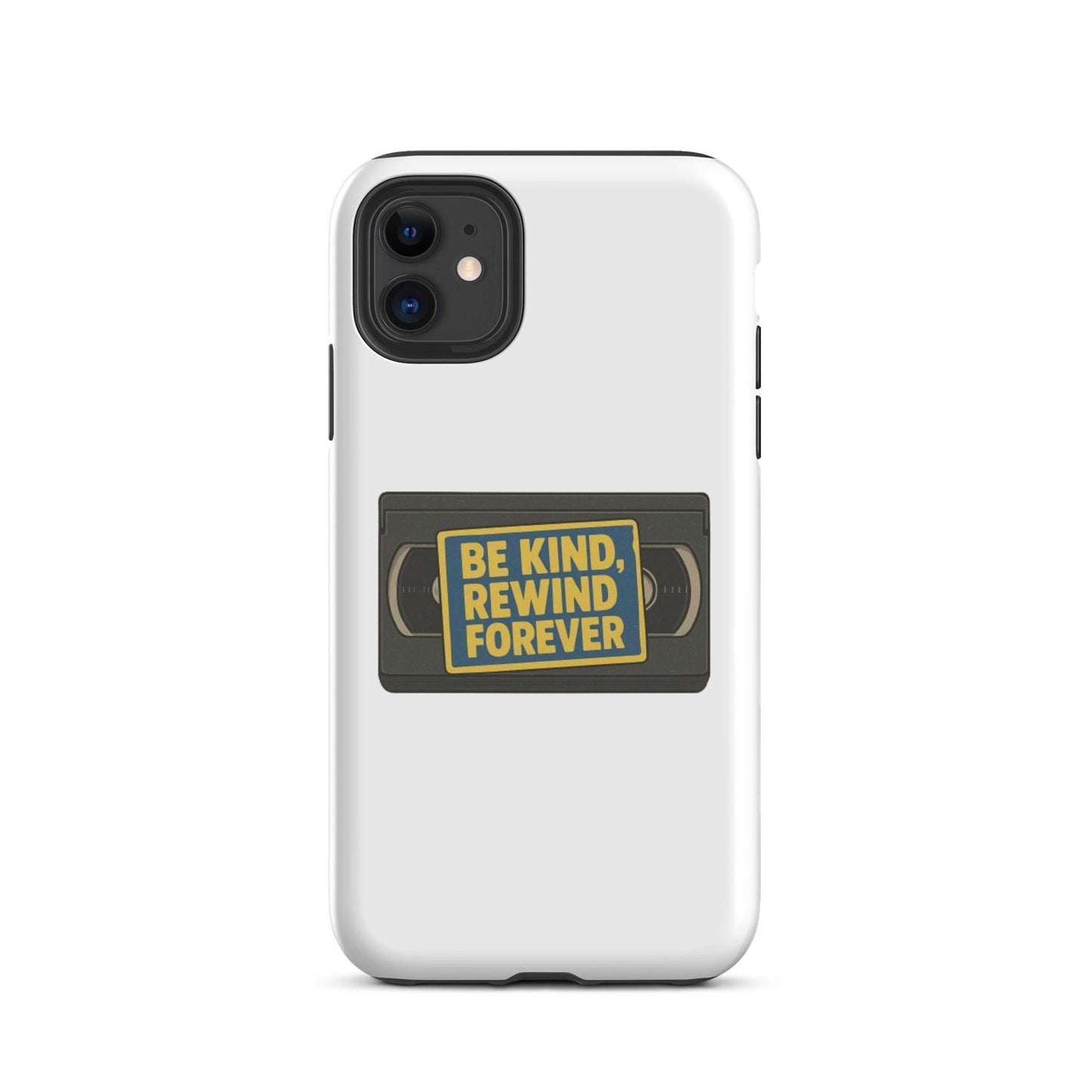 Be Kind, Rewind Forever Tough Case for iPhone®  from Rare Plus Apparel – unique movie & pop culture inspired design.