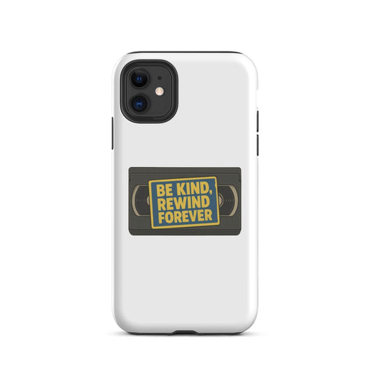 Be Kind, Rewind Forever Tough Case for iPhone®  from Rare Plus Apparel – unique movie & pop culture inspired design.
