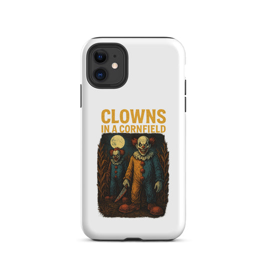 Clowns in a Cornfield Tough Case for iPhone®  from Rare Plus Apparel – unique movie & pop culture inspired design.