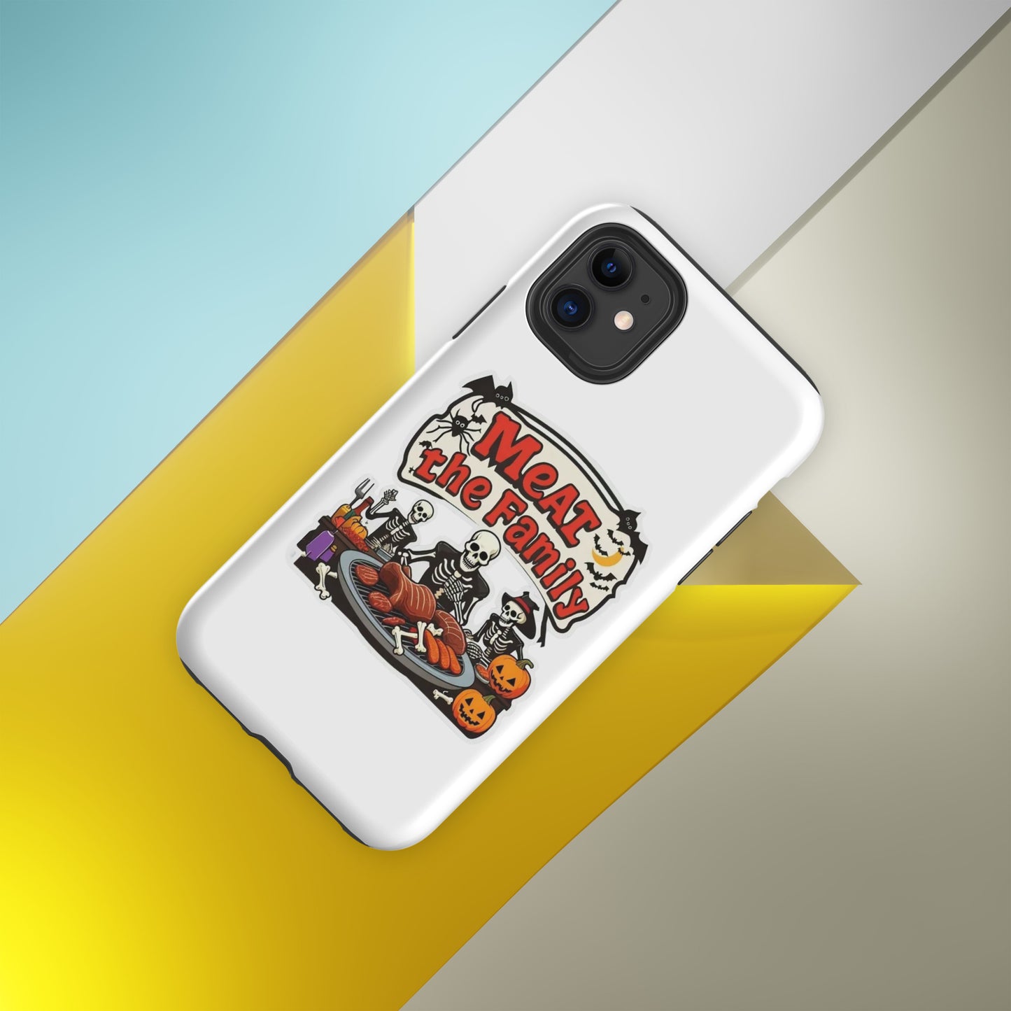 Meat The Family Tough Case for iPhone®  from Rare Plus Apparel – unique movie & pop culture inspired design.