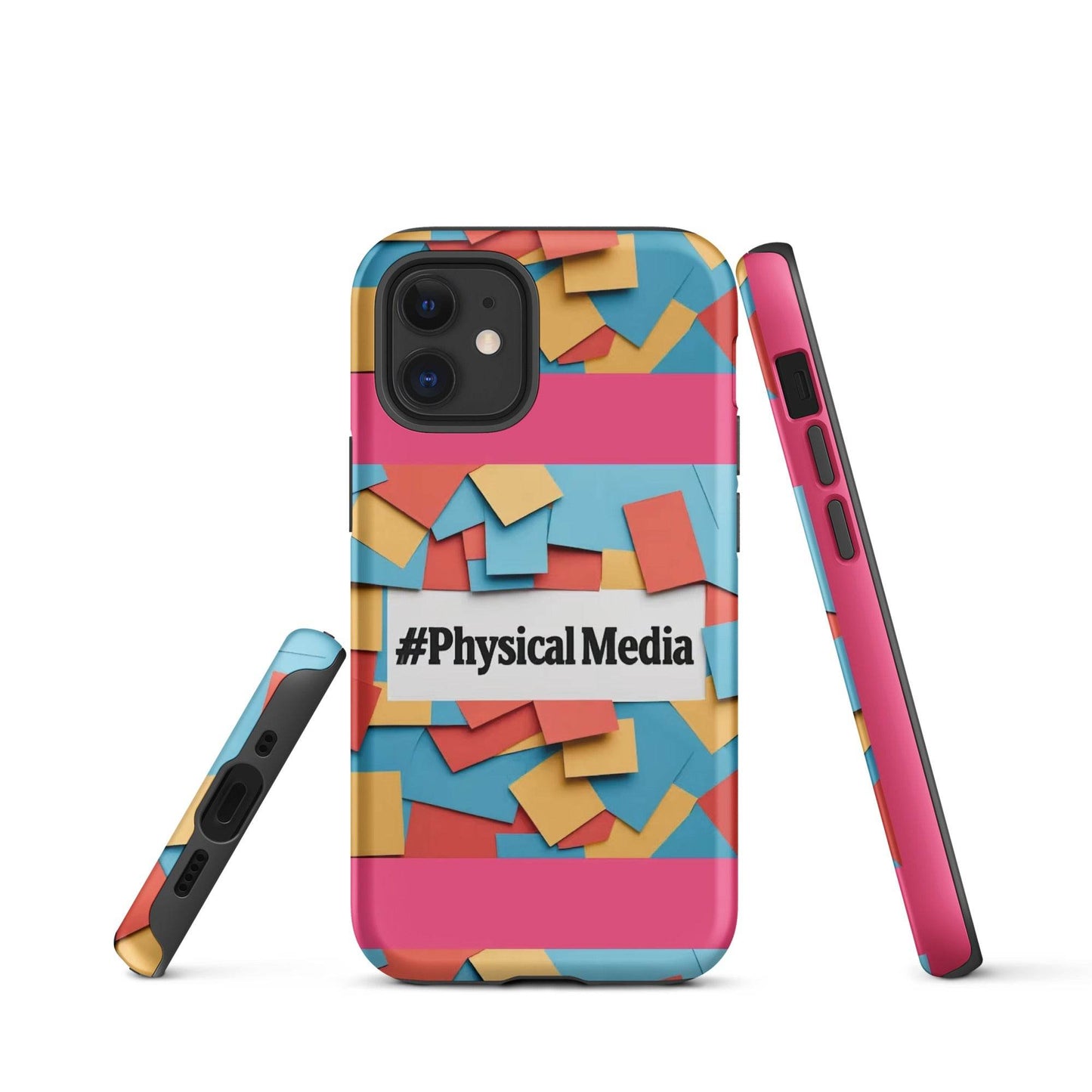 #PhysicalMedia Tough Case for iPhone®  from Rare Plus Apparel – unique movie & pop culture inspired design.