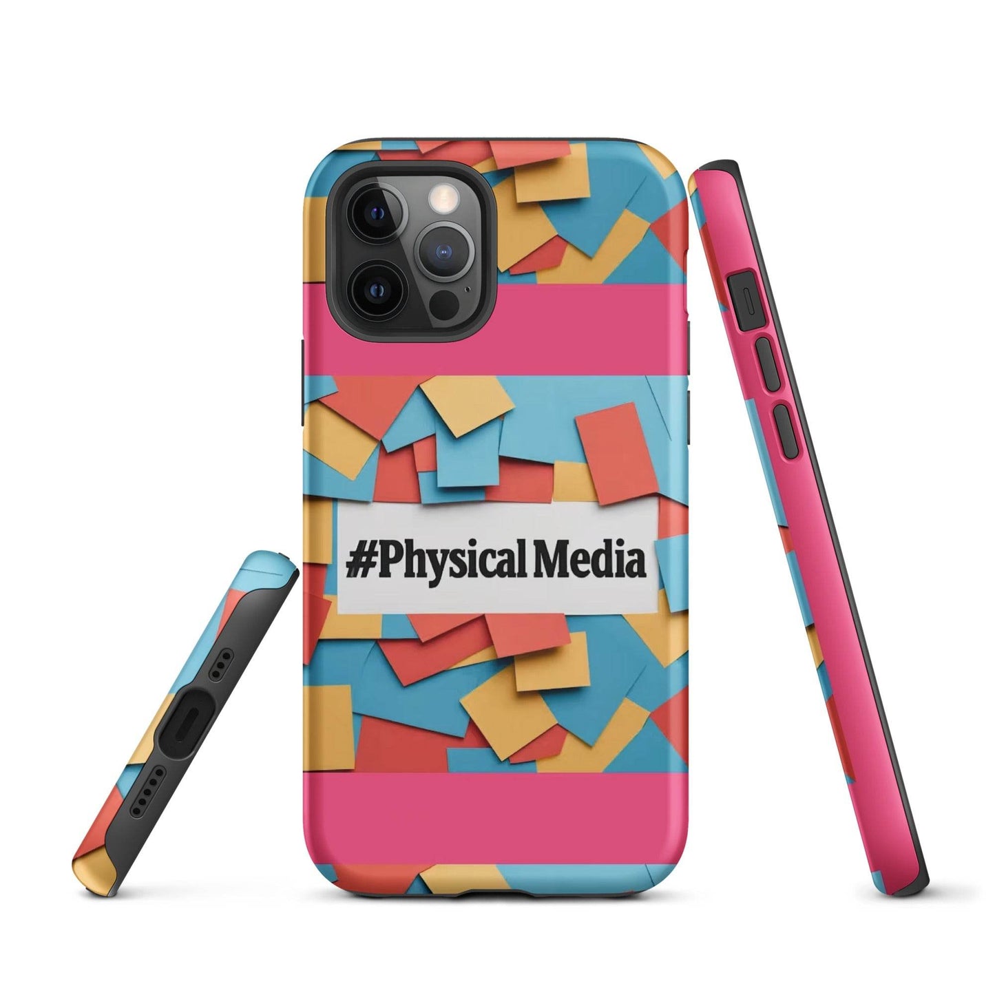 #PhysicalMedia Tough Case for iPhone®  from Rare Plus Apparel – unique movie & pop culture inspired design.
