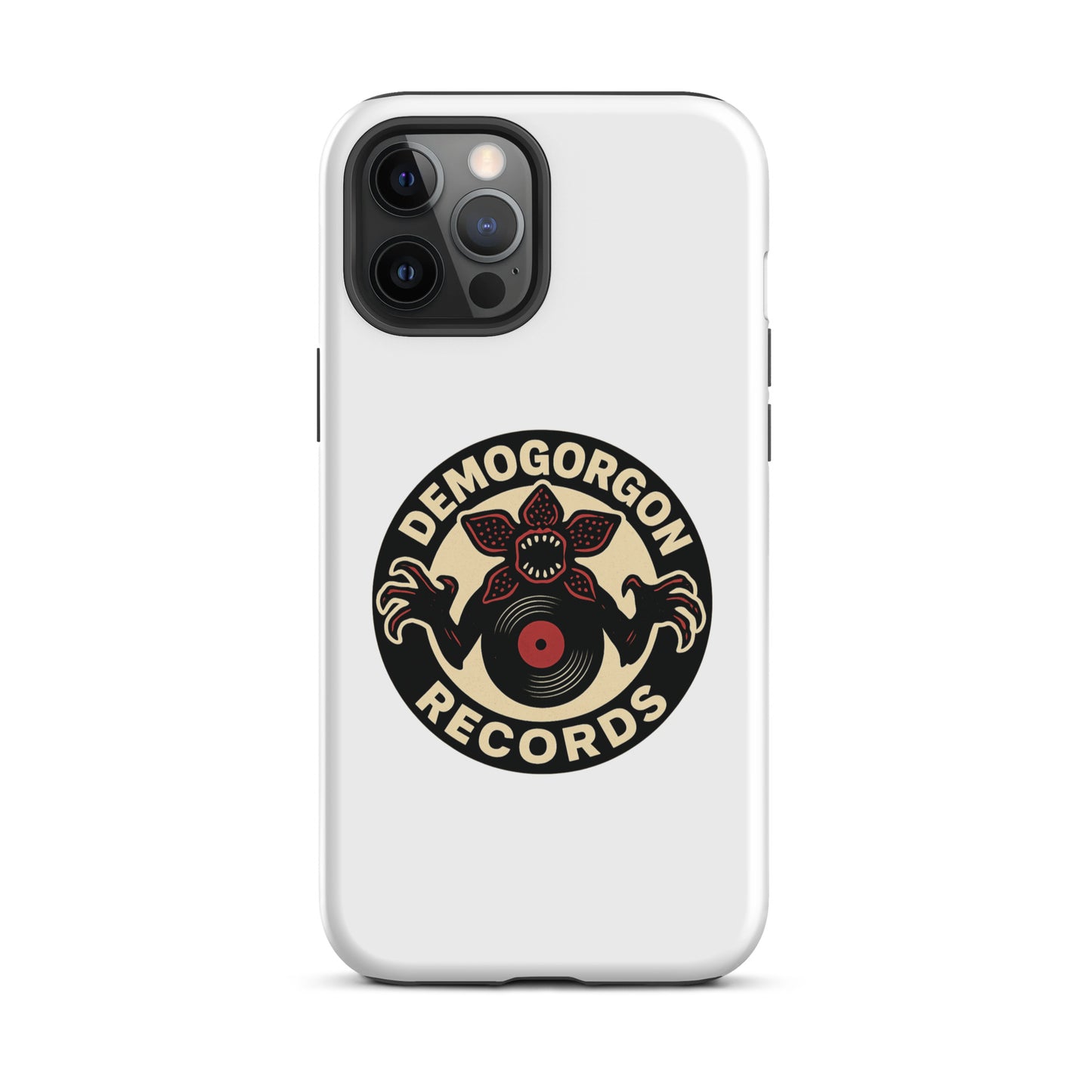 Demogorgon Records Tough Case for iPhone®  from Rare Plus Apparel – unique movie & pop culture inspired design.