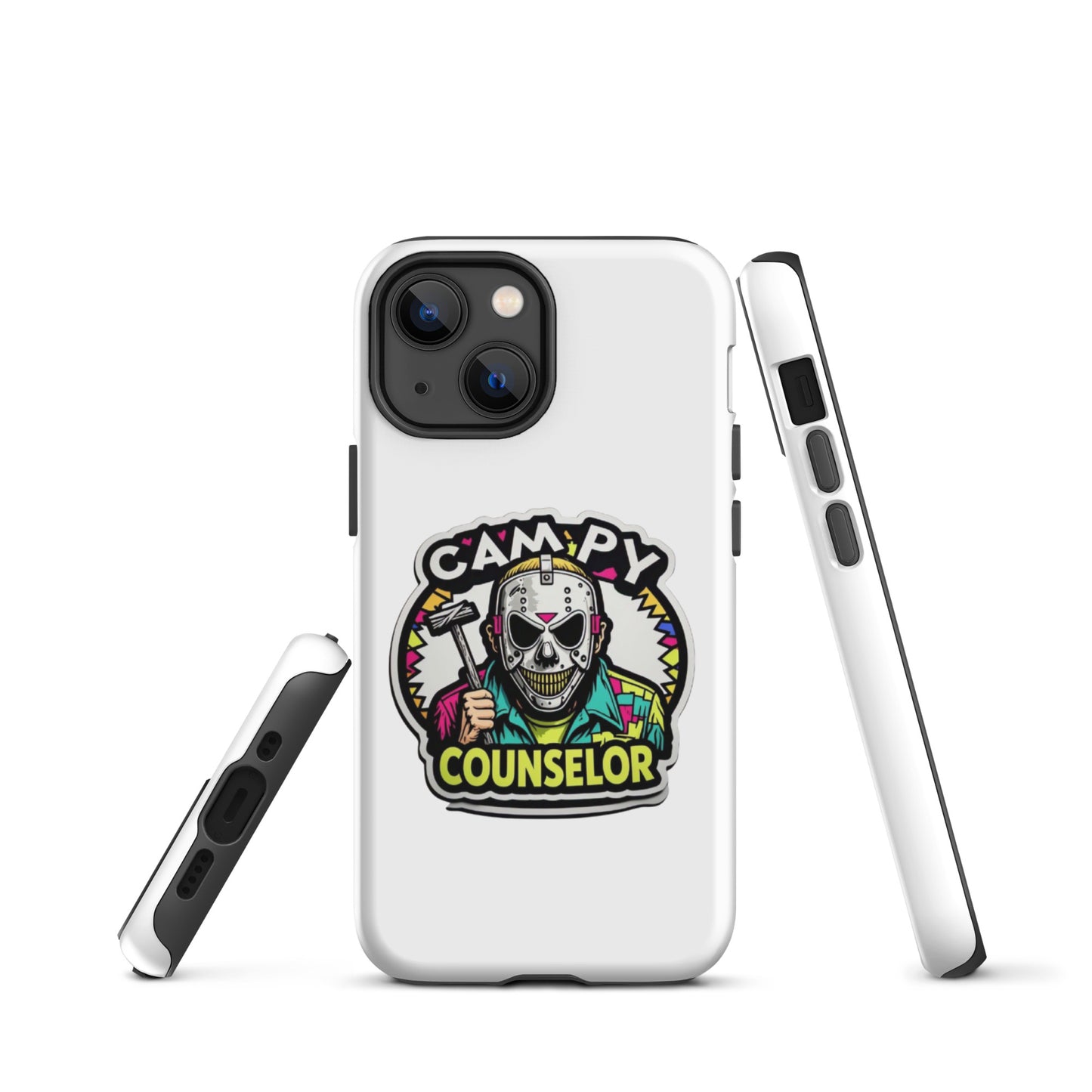 Campy Counselor Tough Case for iPhone®  from Rare Plus Apparel – unique movie & pop culture inspired design.