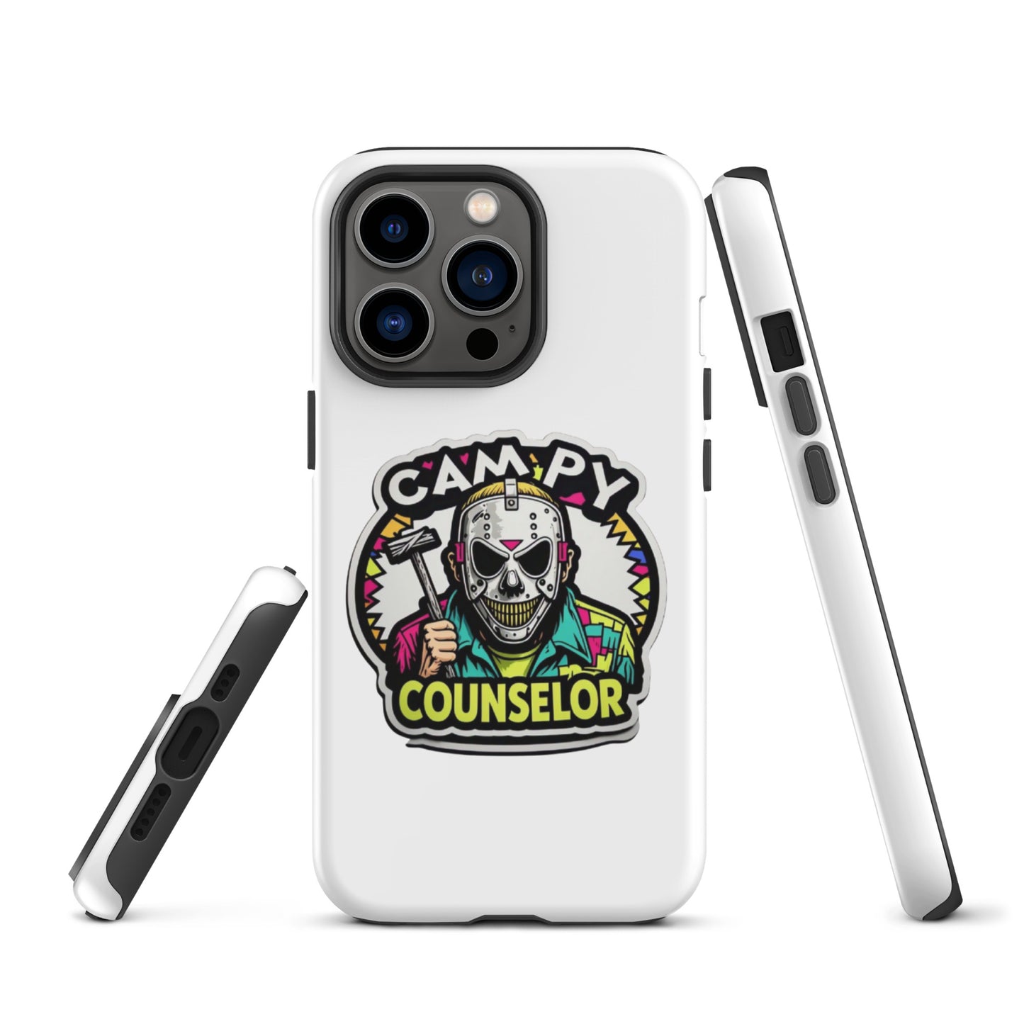 Campy Counselor Tough Case for iPhone®  from Rare Plus Apparel – unique movie & pop culture inspired design.