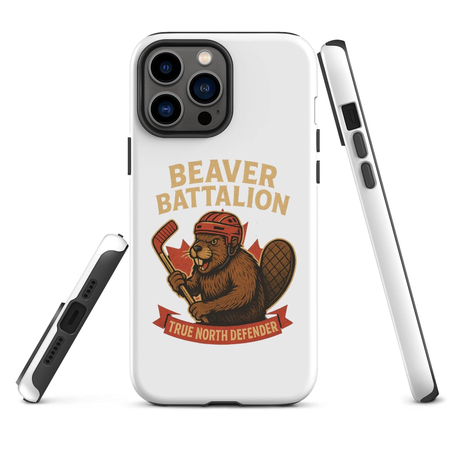 Beaver Battalion – True North Defender Tough Case for iPhone®  from Rare Plus Apparel – unique movie & pop culture inspired design.