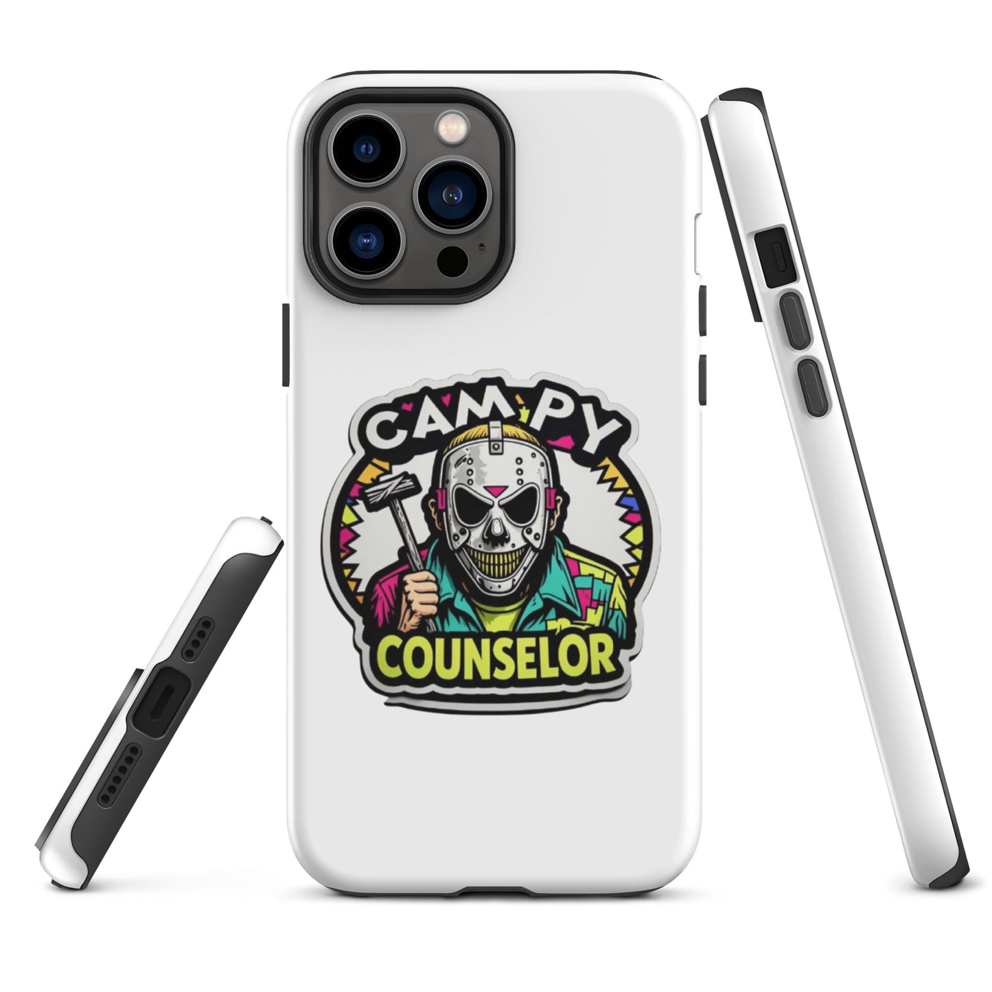 Campy Counselor Tough Case for iPhone®  from Rare Plus Apparel – unique movie & pop culture inspired design.