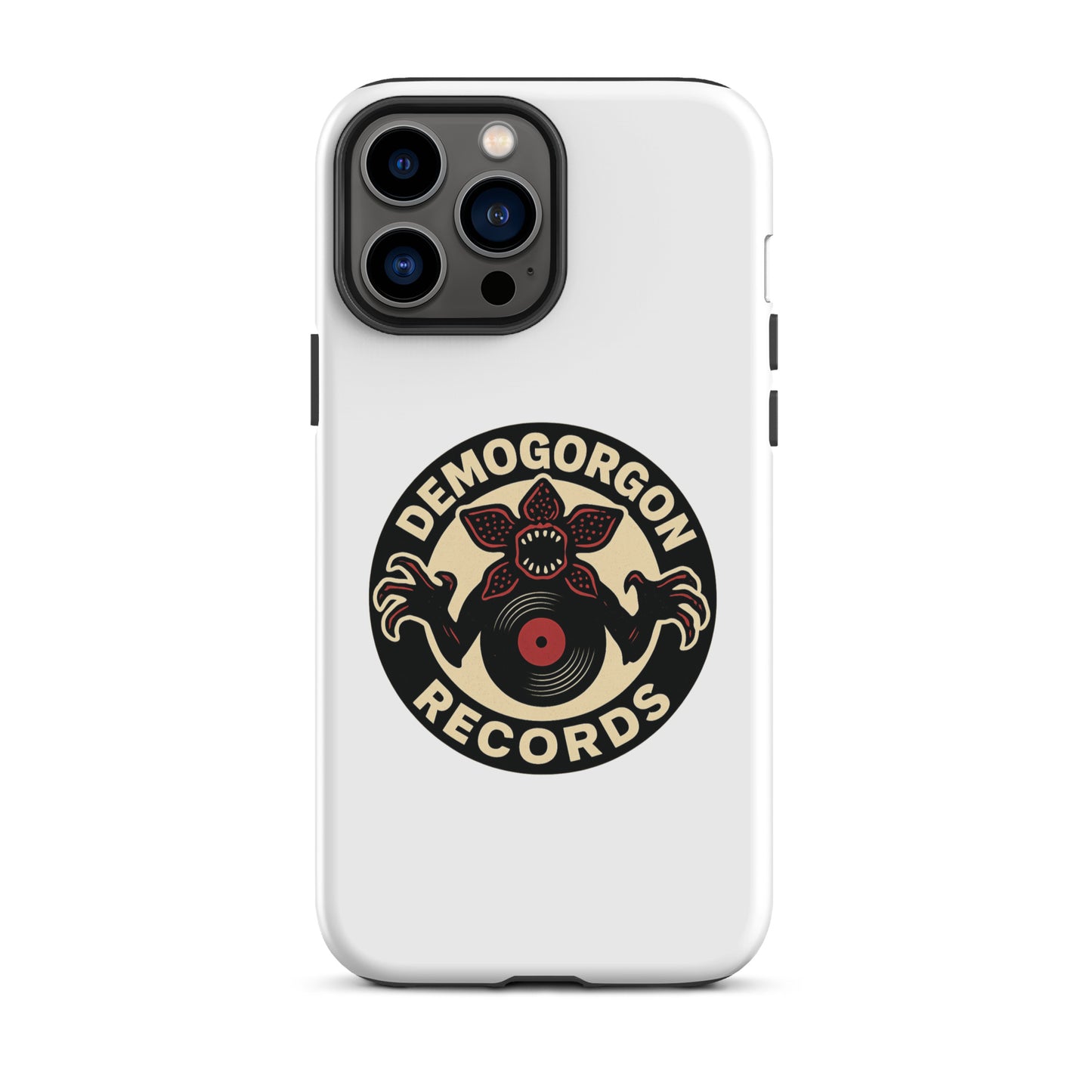 Demogorgon Records Tough Case for iPhone®  from Rare Plus Apparel – unique movie & pop culture inspired design.