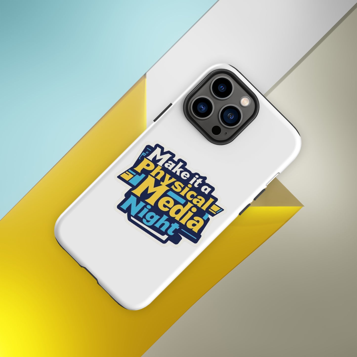 Make it a Physical Media Night Tough Case for iPhone®  from Rare Plus Apparel – unique movie & pop culture inspired design.