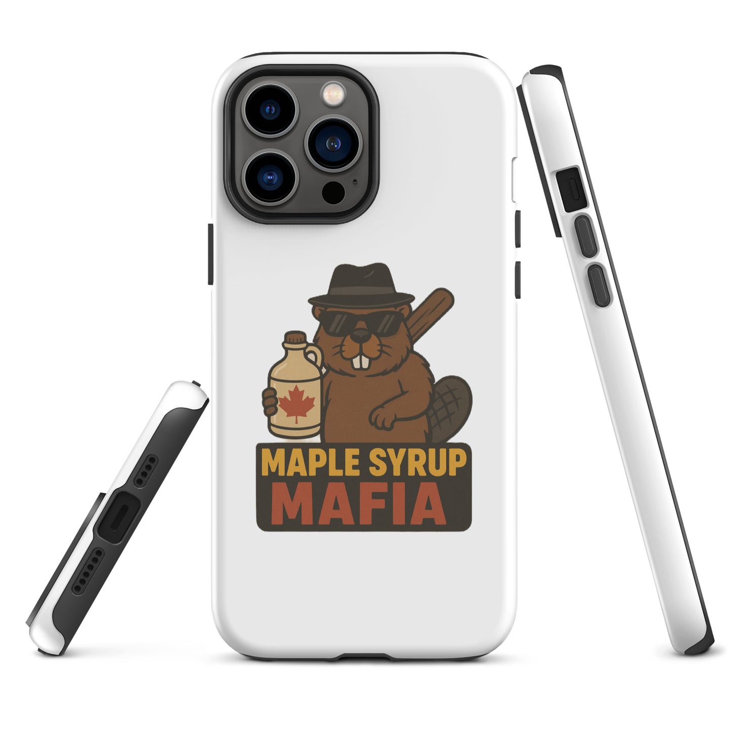 Maple Syrup Mafia Tough Case for iPhone®  from Rare Plus Apparel – unique movie & pop culture inspired design.