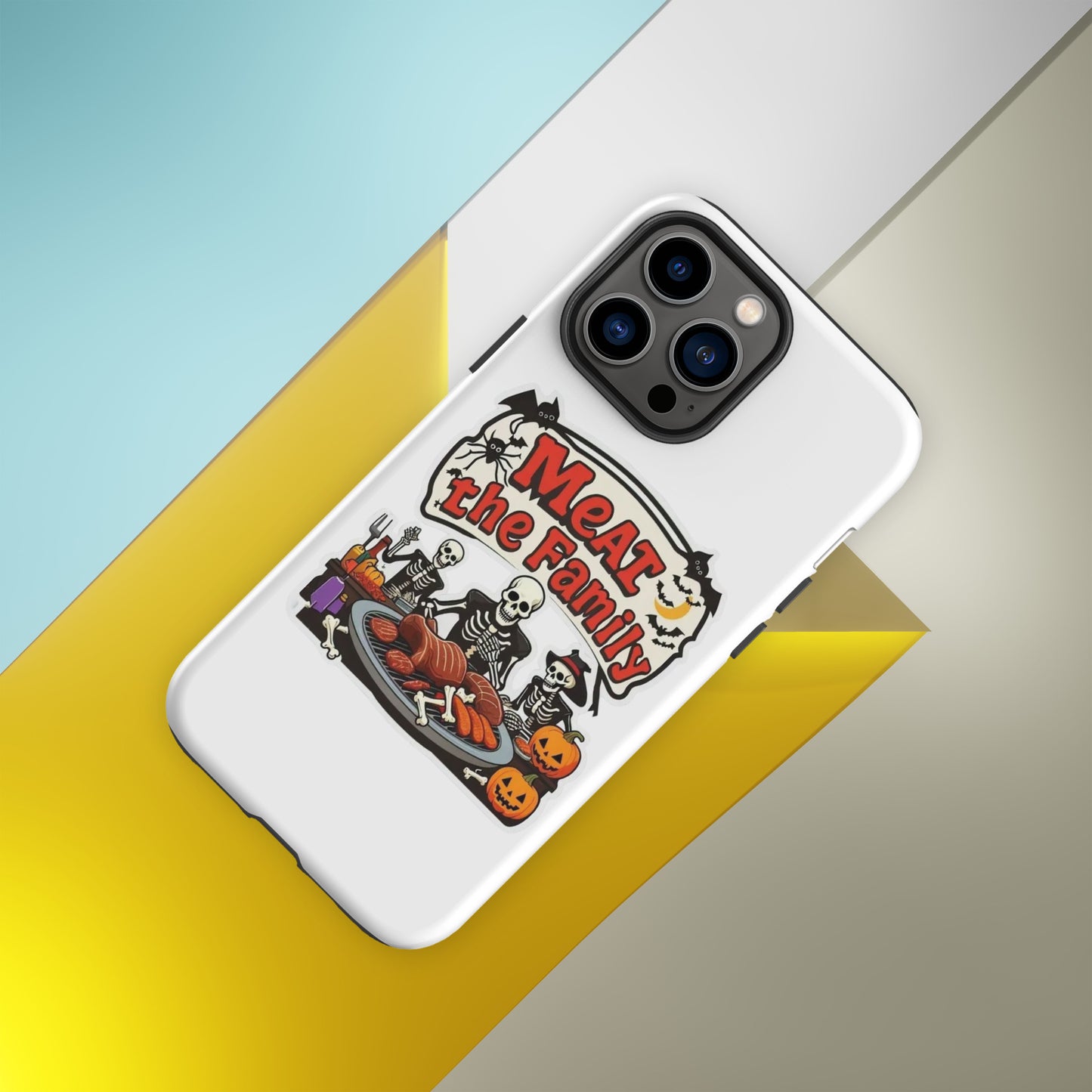 Meat The Family Tough Case for iPhone®  from Rare Plus Apparel – unique movie & pop culture inspired design.