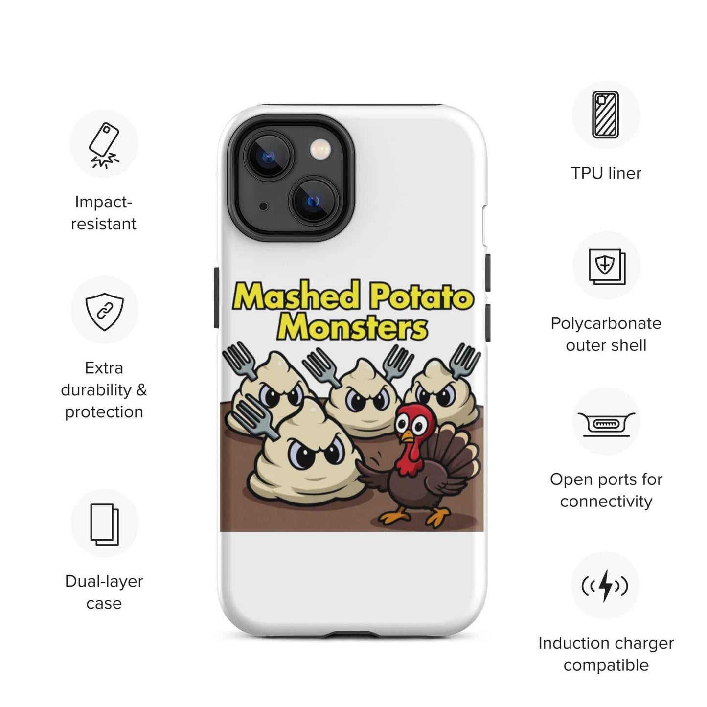 Mashed Potato Monsters iPhone Tough Case