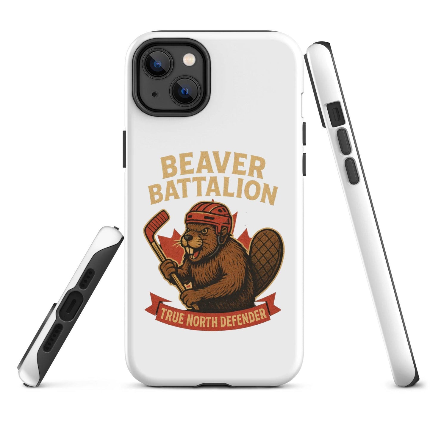 Beaver Battalion – True North Defender Tough Case for iPhone®  from Rare Plus Apparel – unique movie & pop culture inspired design.