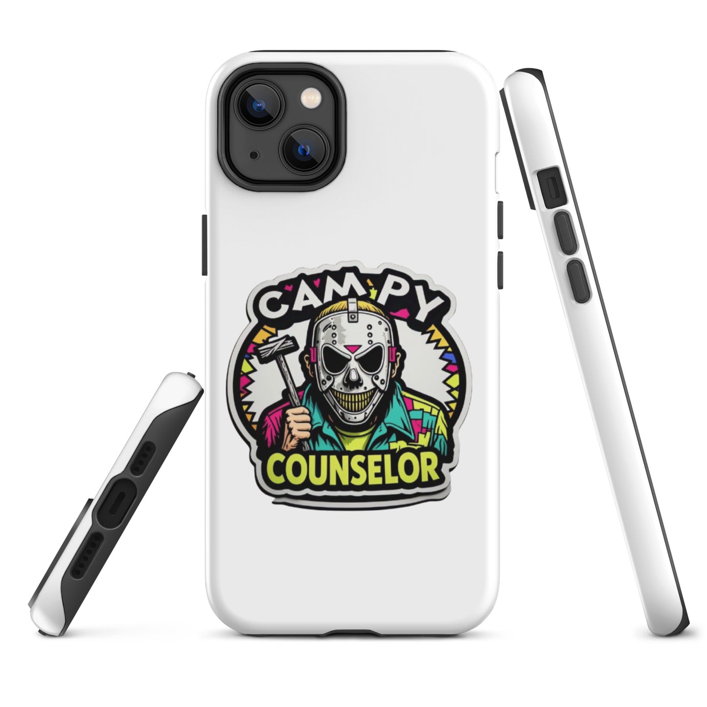 Campy Counselor Tough Case for iPhone®  from Rare Plus Apparel – unique movie & pop culture inspired design.