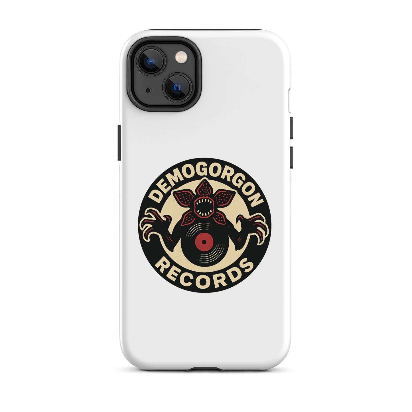 Demogorgon Records Tough Case for iPhone®  from Rare Plus Apparel – unique movie & pop culture inspired design.