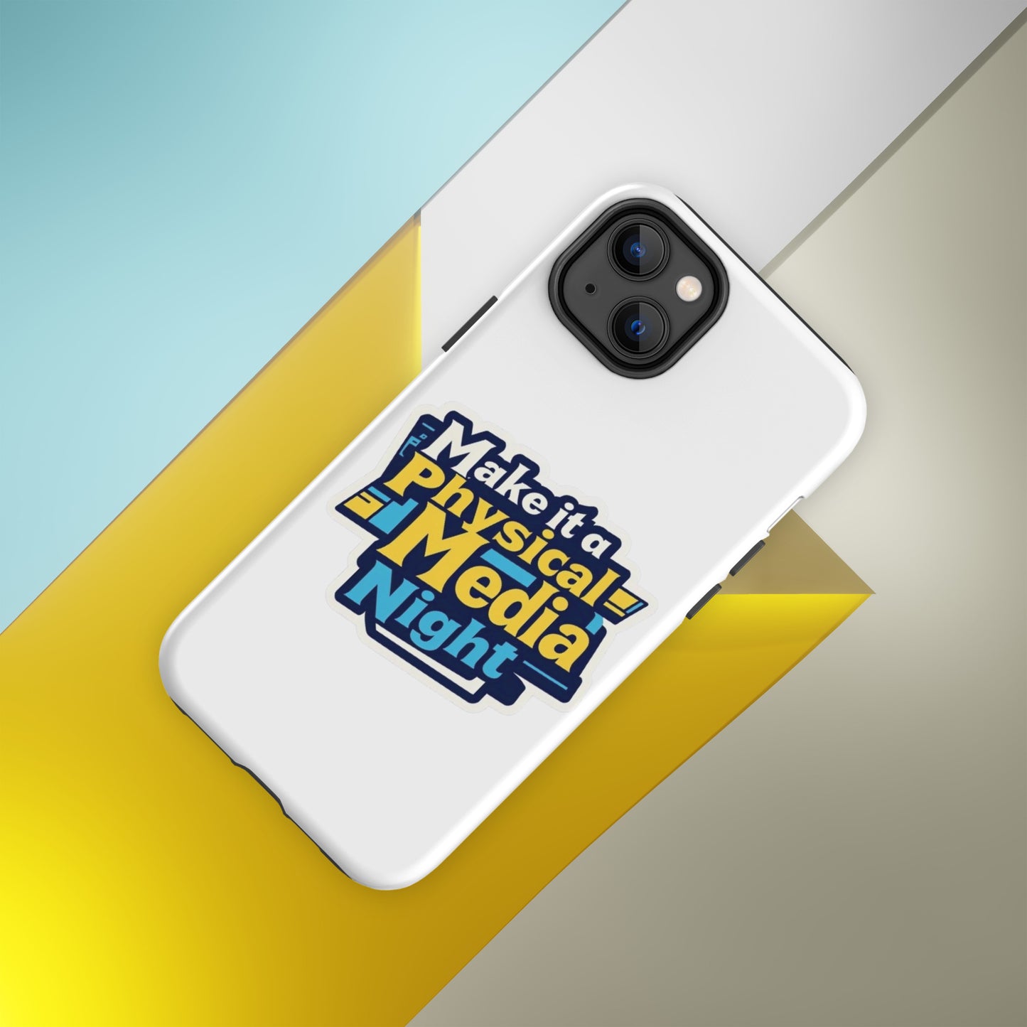 Make it a Physical Media Night Tough Case for iPhone®  from Rare Plus Apparel – unique movie & pop culture inspired design.