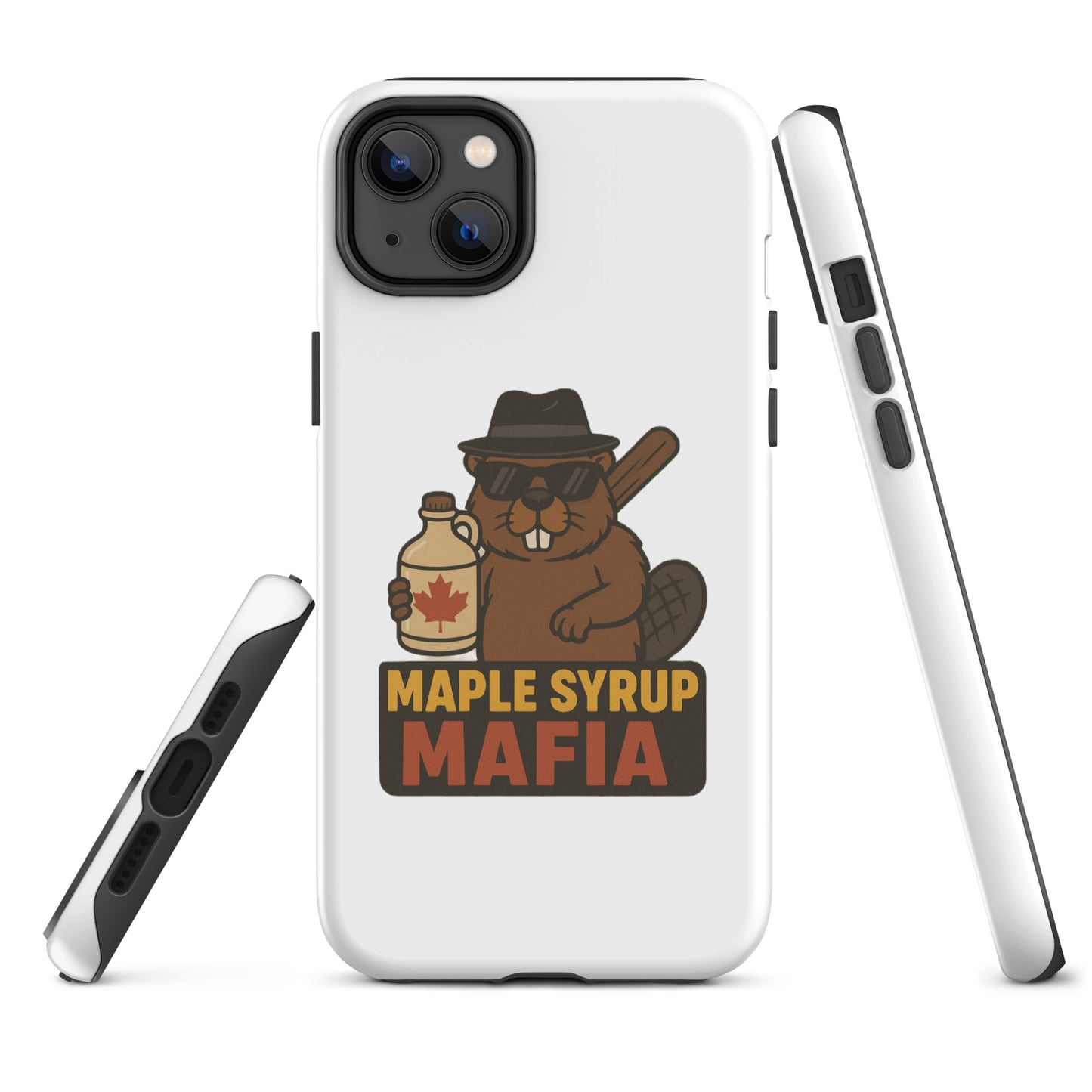 Maple Syrup Mafia Tough Case for iPhone®  from Rare Plus Apparel – unique movie & pop culture inspired design.