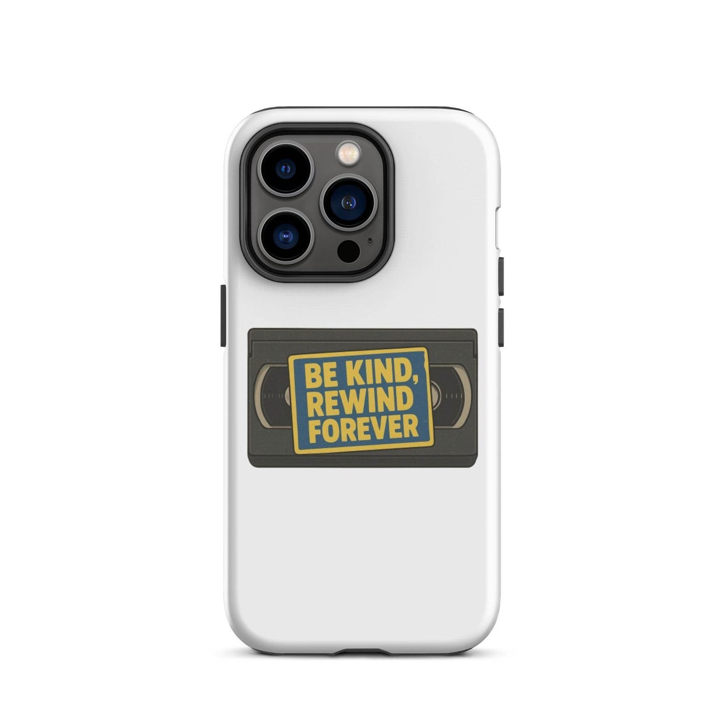 Be Kind, Rewind Forever Tough Case for iPhone®  from Rare Plus Apparel – unique movie & pop culture inspired design.