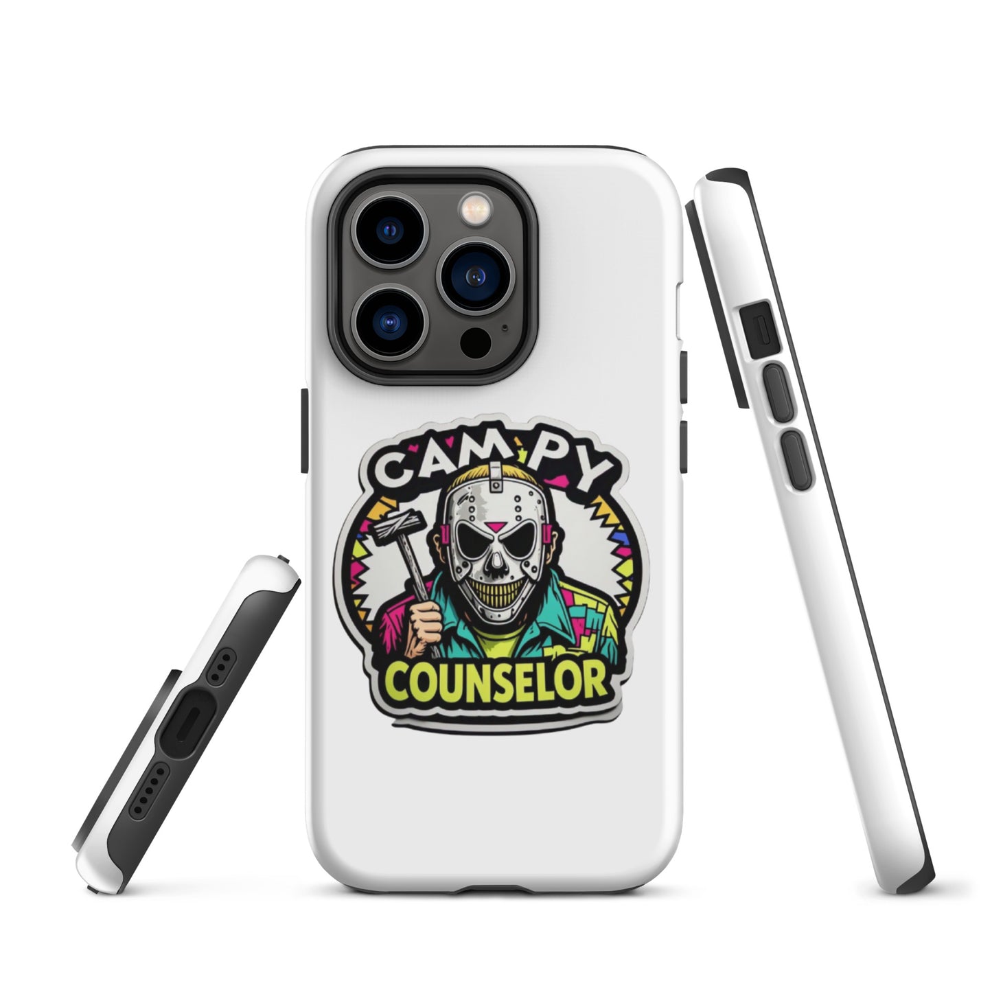 Campy Counselor Tough Case for iPhone®  from Rare Plus Apparel – unique movie & pop culture inspired design.
