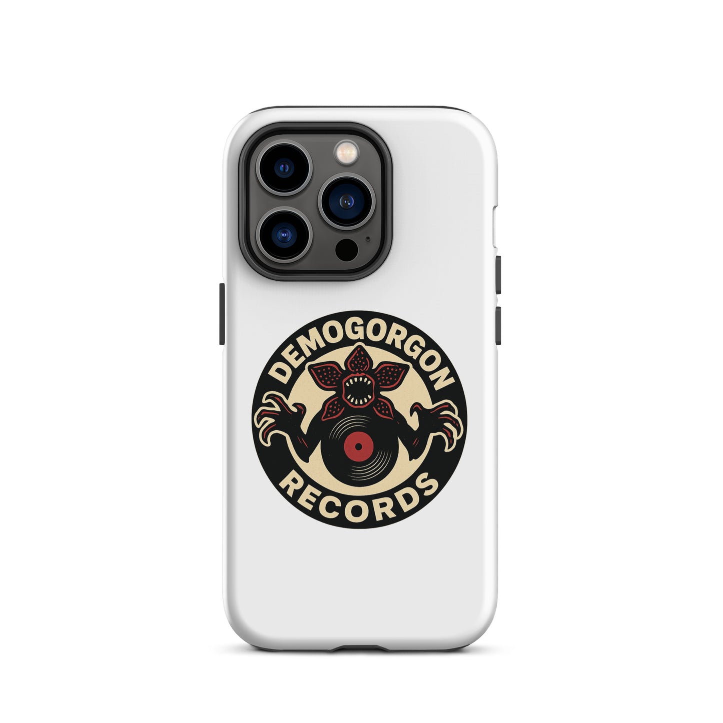 Demogorgon Records Tough Case for iPhone®  from Rare Plus Apparel – unique movie & pop culture inspired design.