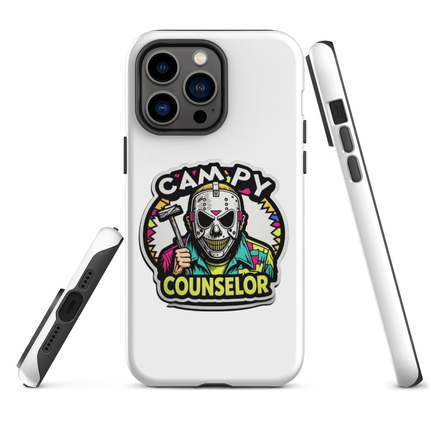 Campy Counselor Tough Case for iPhone®  from Rare Plus Apparel – unique movie & pop culture inspired design.
