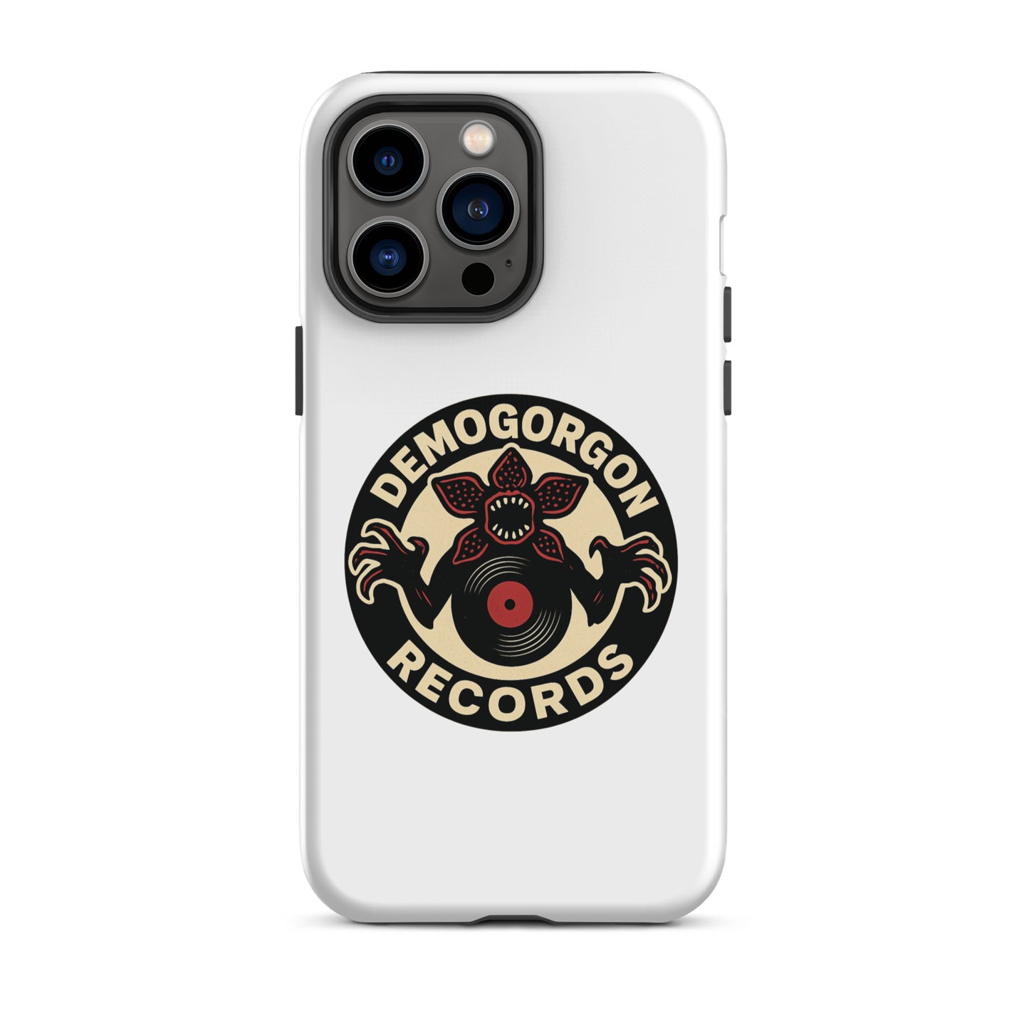 Demogorgon Records Tough Case for iPhone®  from Rare Plus Apparel – unique movie & pop culture inspired design.