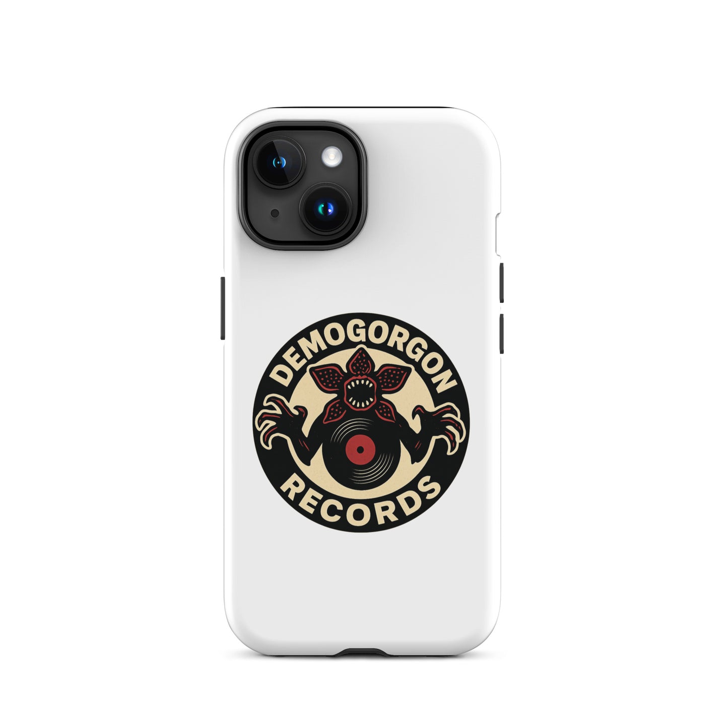 Demogorgon Records Tough Case for iPhone®  from Rare Plus Apparel – unique movie & pop culture inspired design.