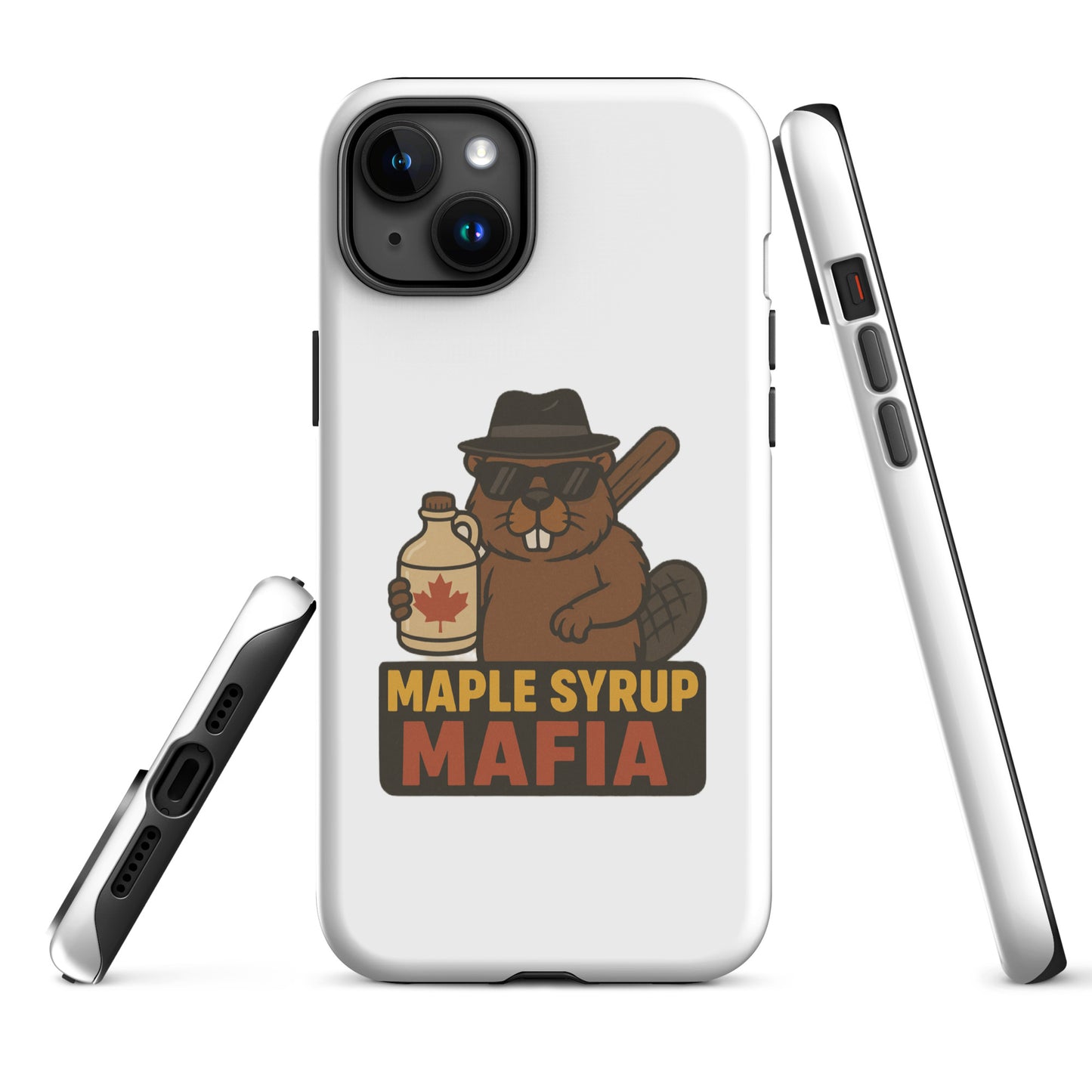 Maple Syrup Mafia Tough Case for iPhone®  from Rare Plus Apparel – unique movie & pop culture inspired design.