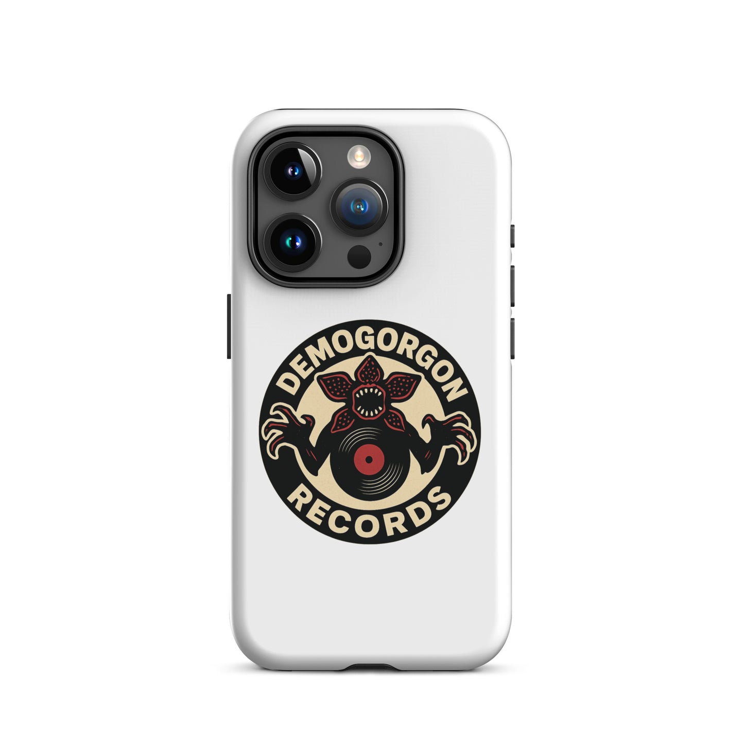 Demogorgon Records Tough Case for iPhone®  from Rare Plus Apparel – unique movie & pop culture inspired design.