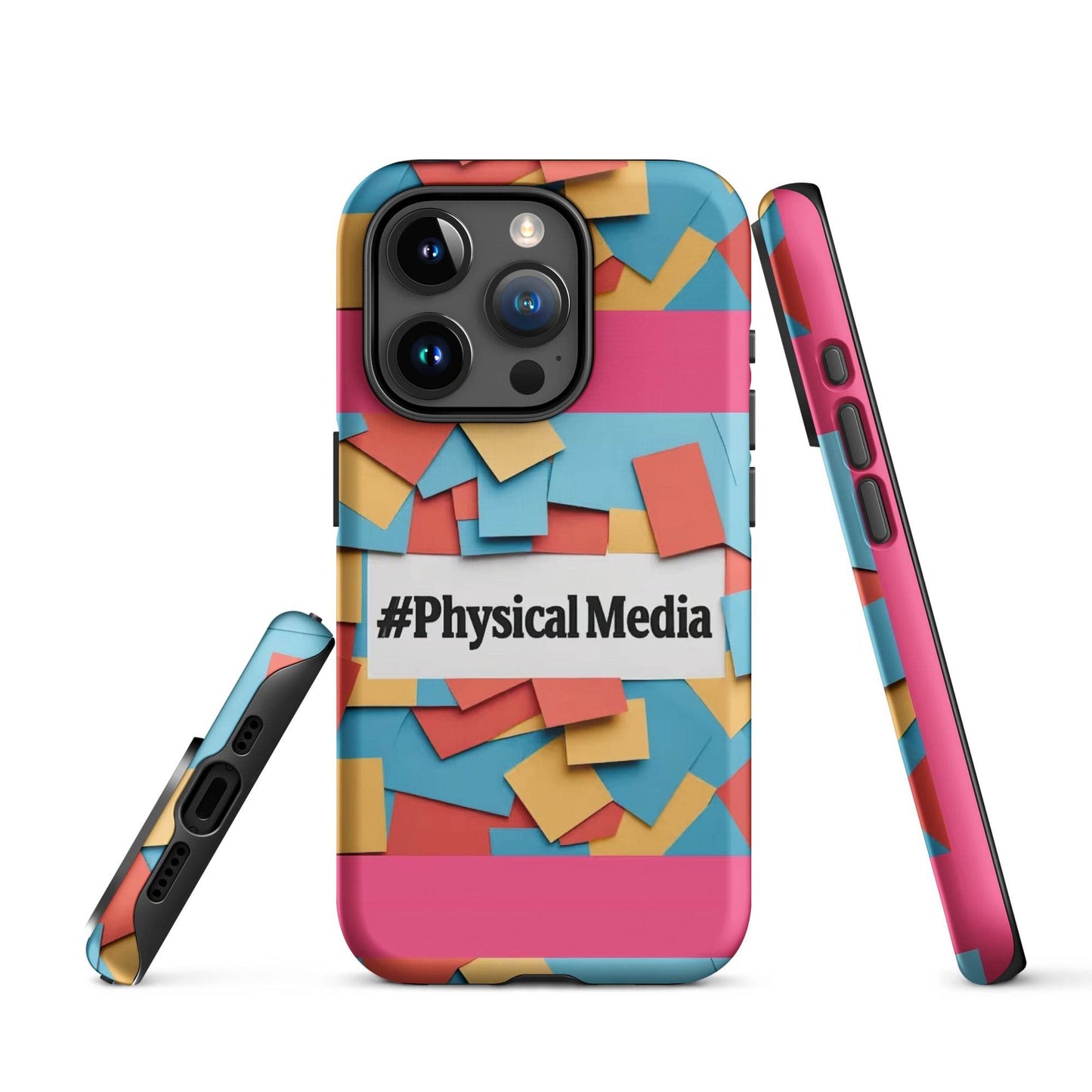 #PhysicalMedia Tough Case for iPhone® - Rare Plus Apparel!