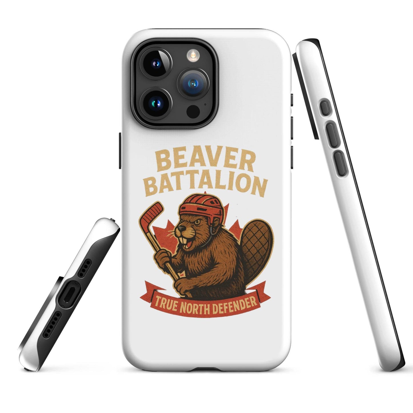 Beaver Battalion – True North Defender Tough Case for iPhone®  from Rare Plus Apparel – unique movie & pop culture inspired design.