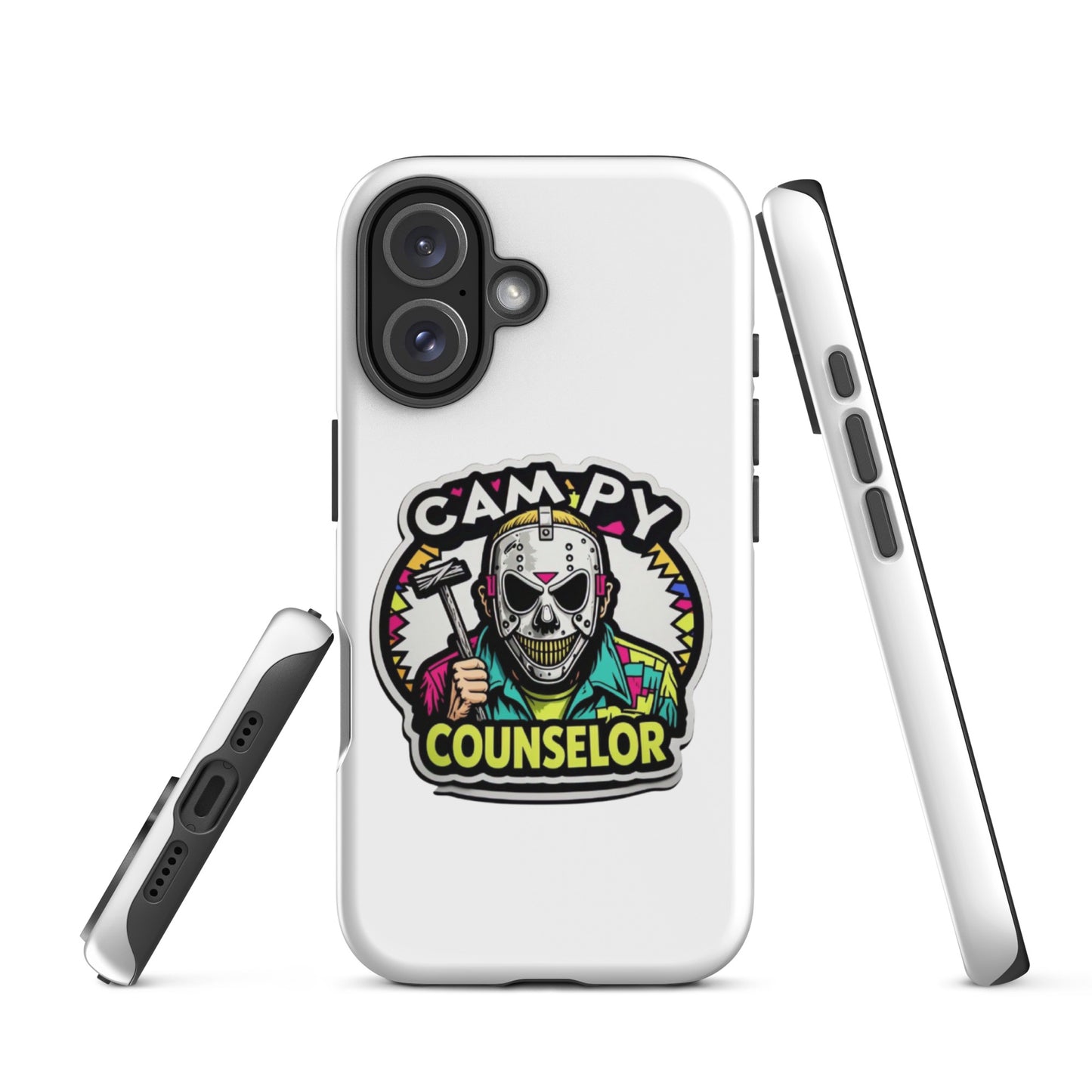 Campy Counselor Tough Case for iPhone®  from Rare Plus Apparel – unique movie & pop culture inspired design.