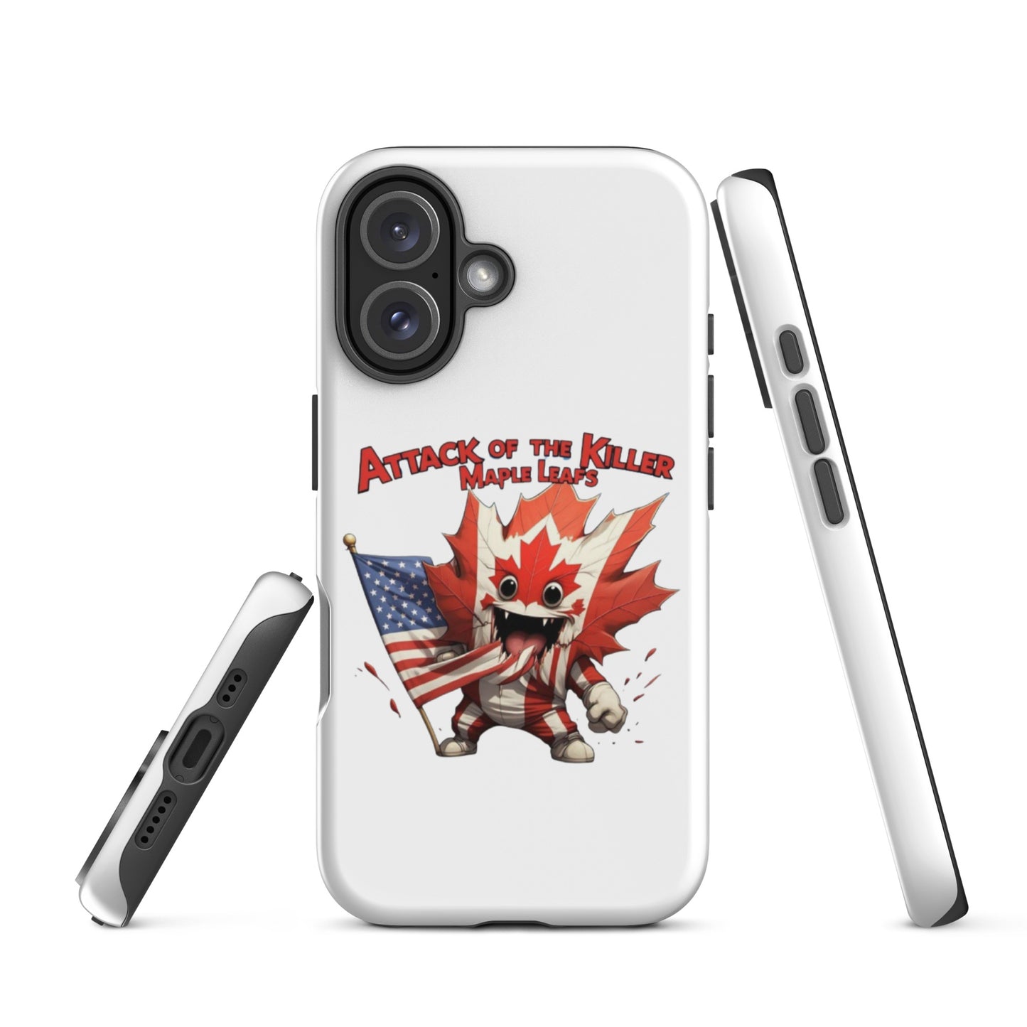 Maple Mayhem Tough Case for iPhone®  from Rare Plus Apparel – unique movie & pop culture inspired design.