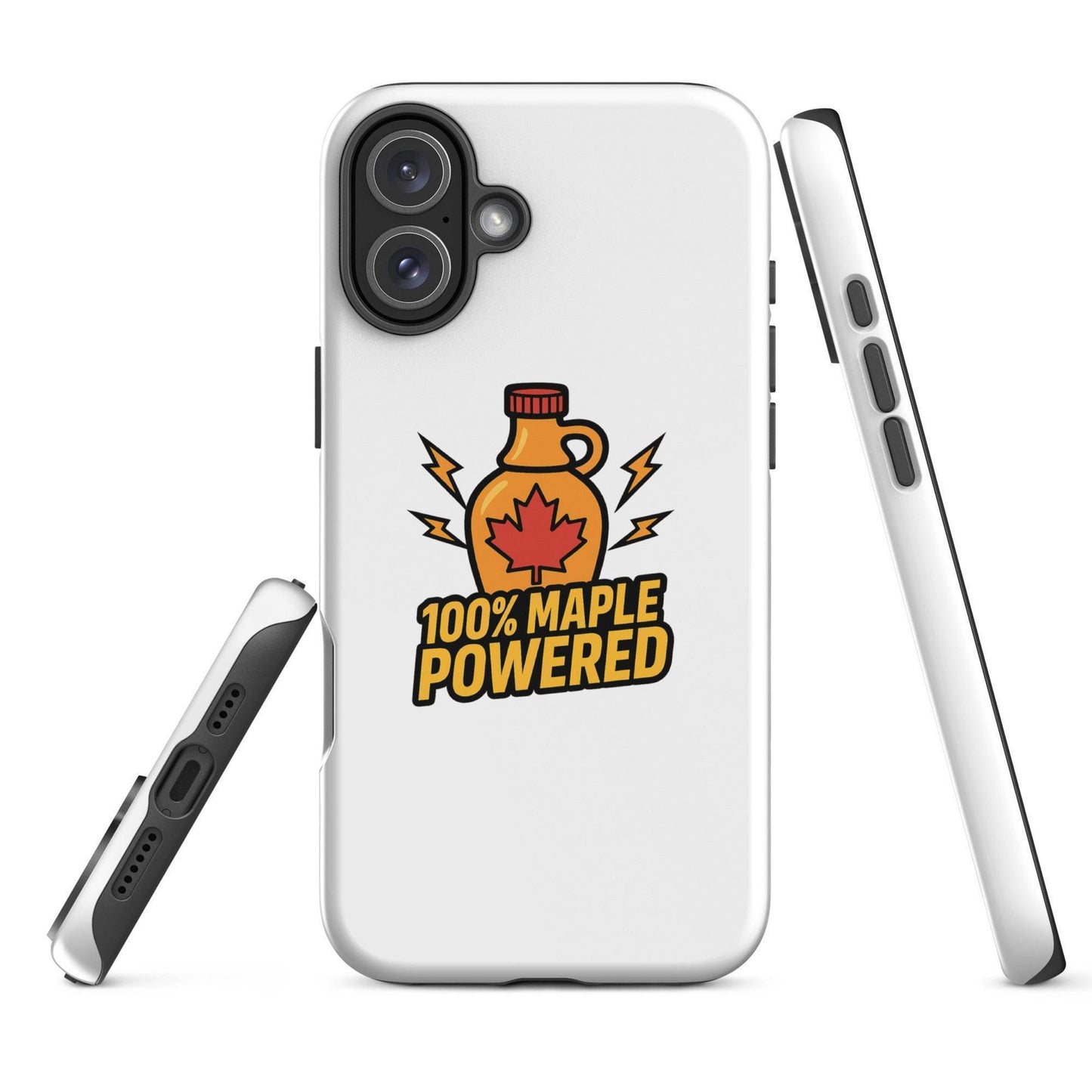 100% Maple Powered Tough Case for iPhone®  from Rare Plus Apparel – unique movie & pop culture inspired design.