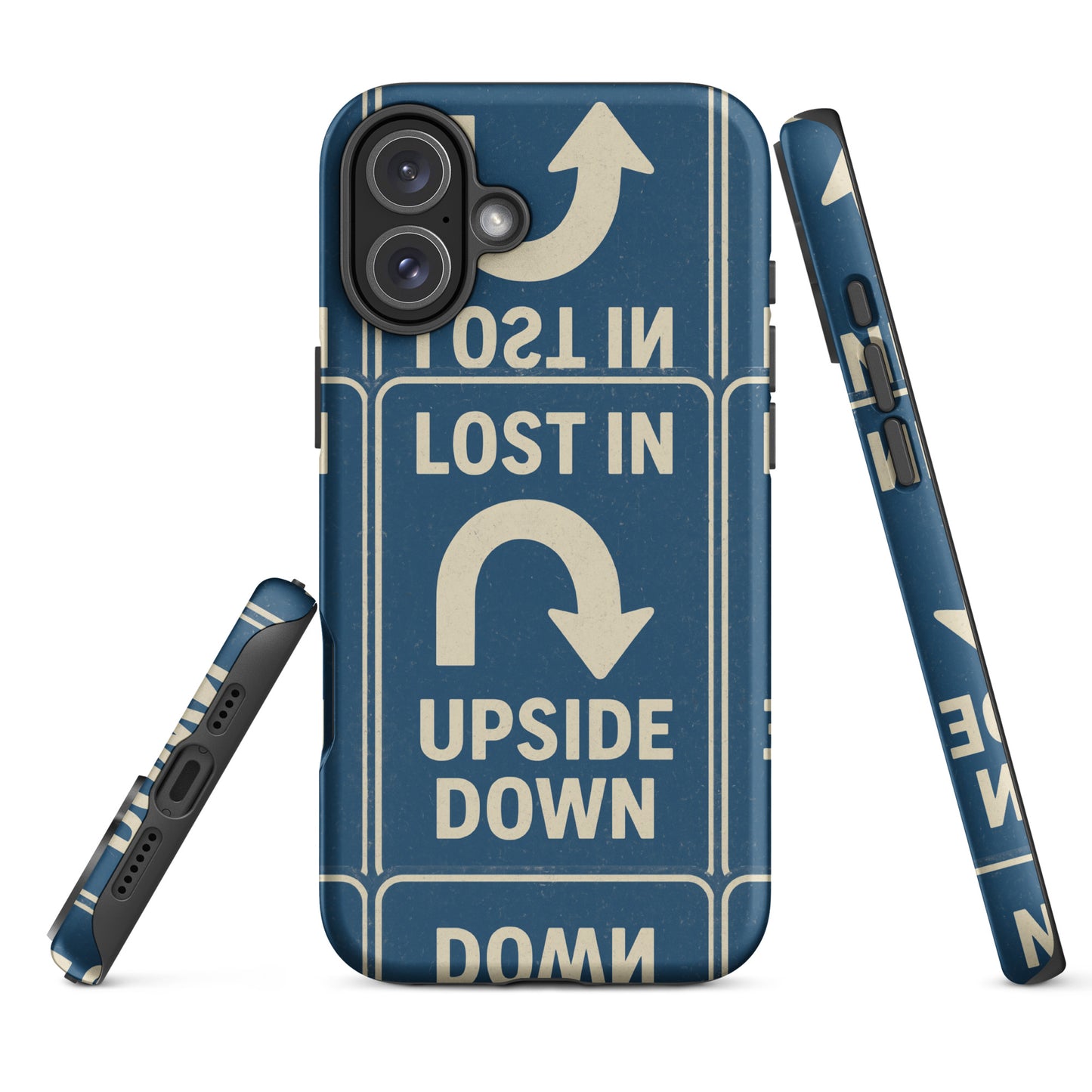 Lost in the Upside Down Tough Case for iPhone®  from Rare Plus Apparel – unique movie & pop culture inspired design.